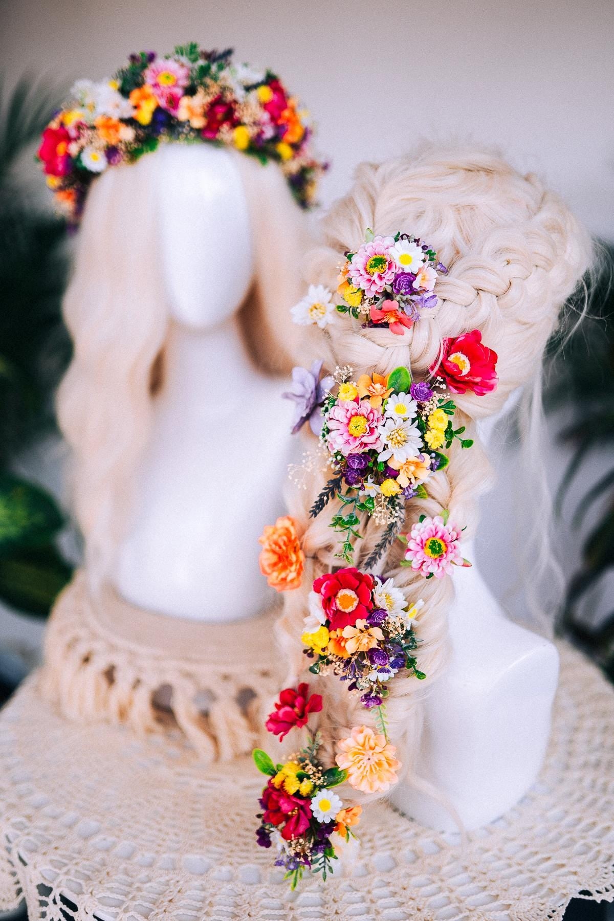 Rapunzel Hair Pins, Flower Hair Clips, Tangled Hair Accessories, Disney Rapunzel Costume, Floral Hair Pins, Princess Hair Flowers, Cosplay