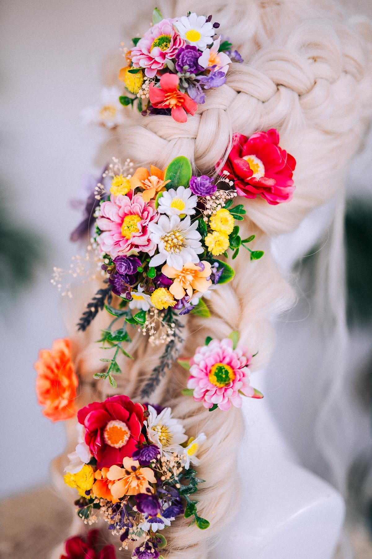 Rapunzel Hair Pins, Flower Hair Clips, Tangled Hair Accessories, Disney Rapunzel Costume, Floral Hair Pins, Princess Hair Flowers, Cosplay