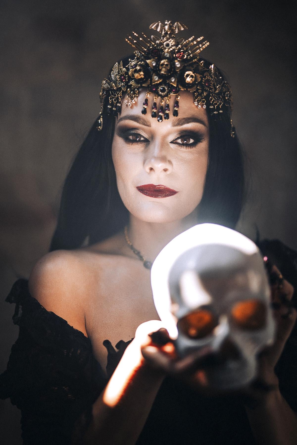 Morticia Addams Gothic Finger Claws Vampire Witch Costume Accessories Halloween Jewelry