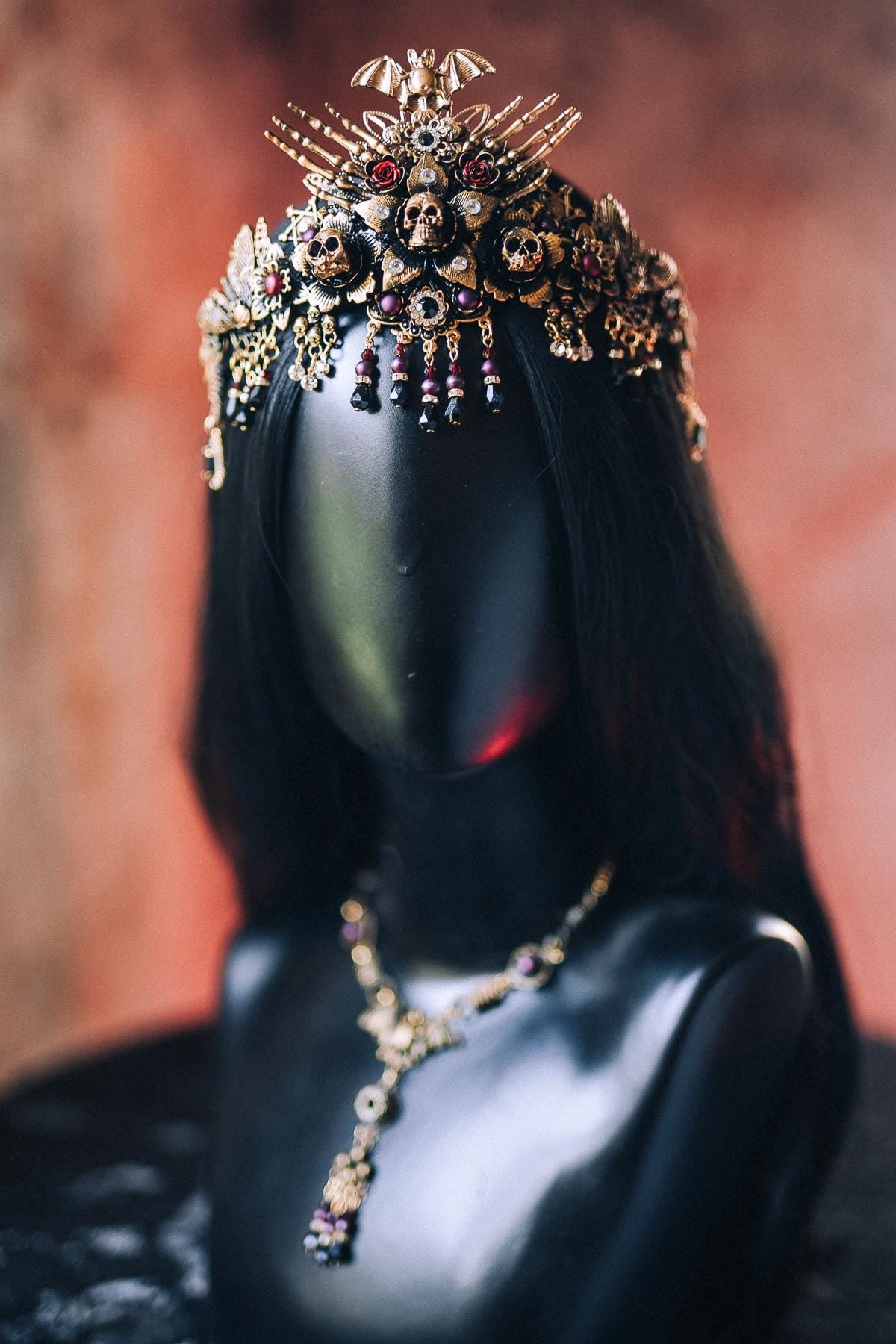 Morticia Addams Gothic Finger Claws Vampire Witch Costume Accessories Halloween Jewelry