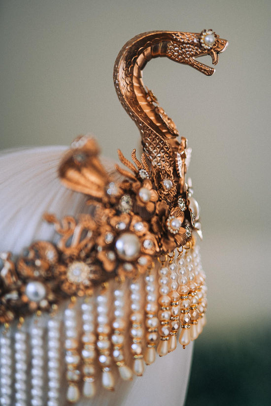 Cleopatra Pearl Crown, Egyptian Queen Crown, Festival Headpiece, Carnival Cleopatra Crown, Luxury Carnival Crown, Halloween Cleopatra Crown