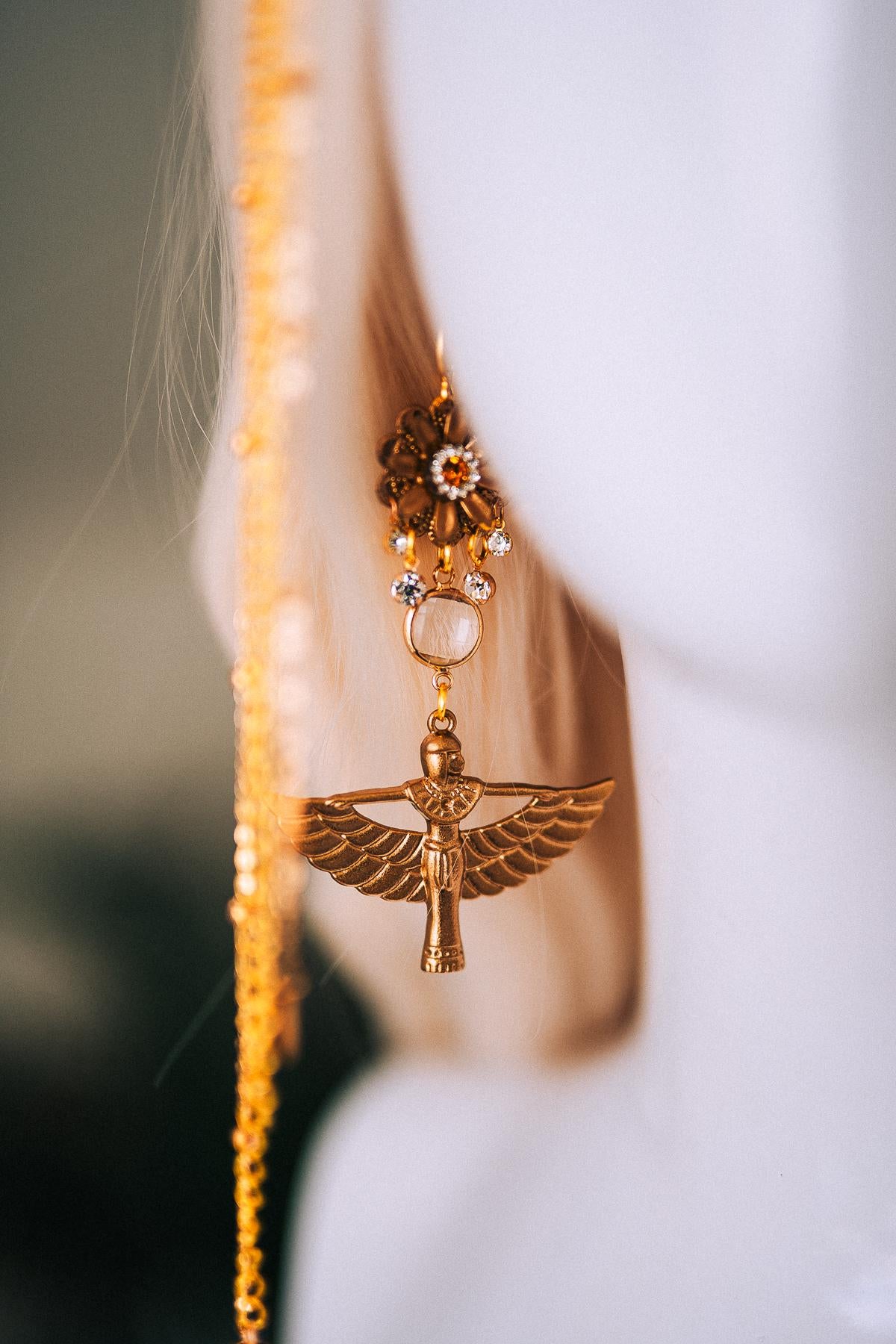 Cleopatra Earrings Gold Goddess Jewelry Serpent Inspired Statement Egypt Costume Halloween Royal Accessories Carnival Look