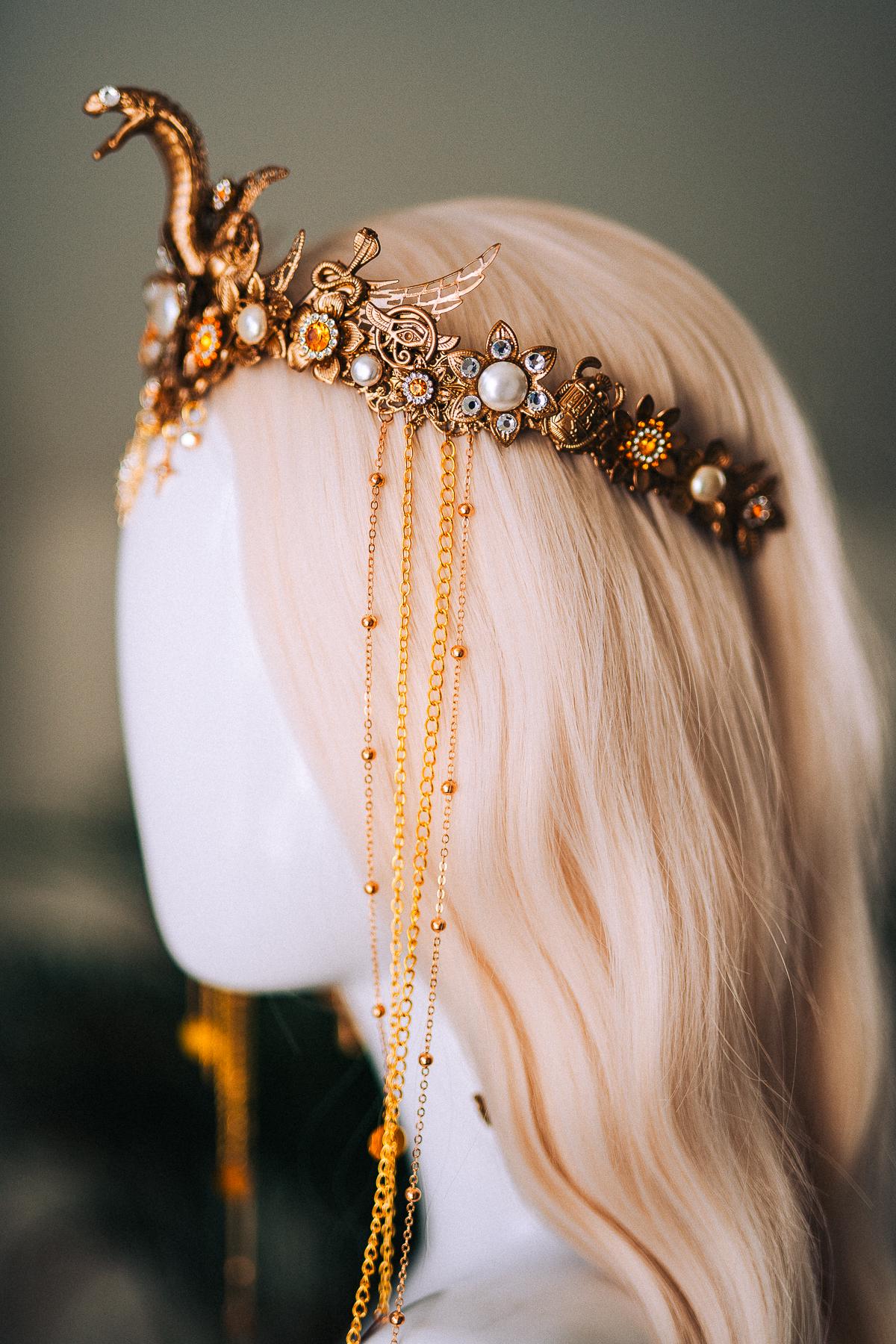 Cleopatra Earrings Gold Goddess Jewelry Serpent Inspired Statement Egypt Costume Halloween Royal Accessories Carnival Look