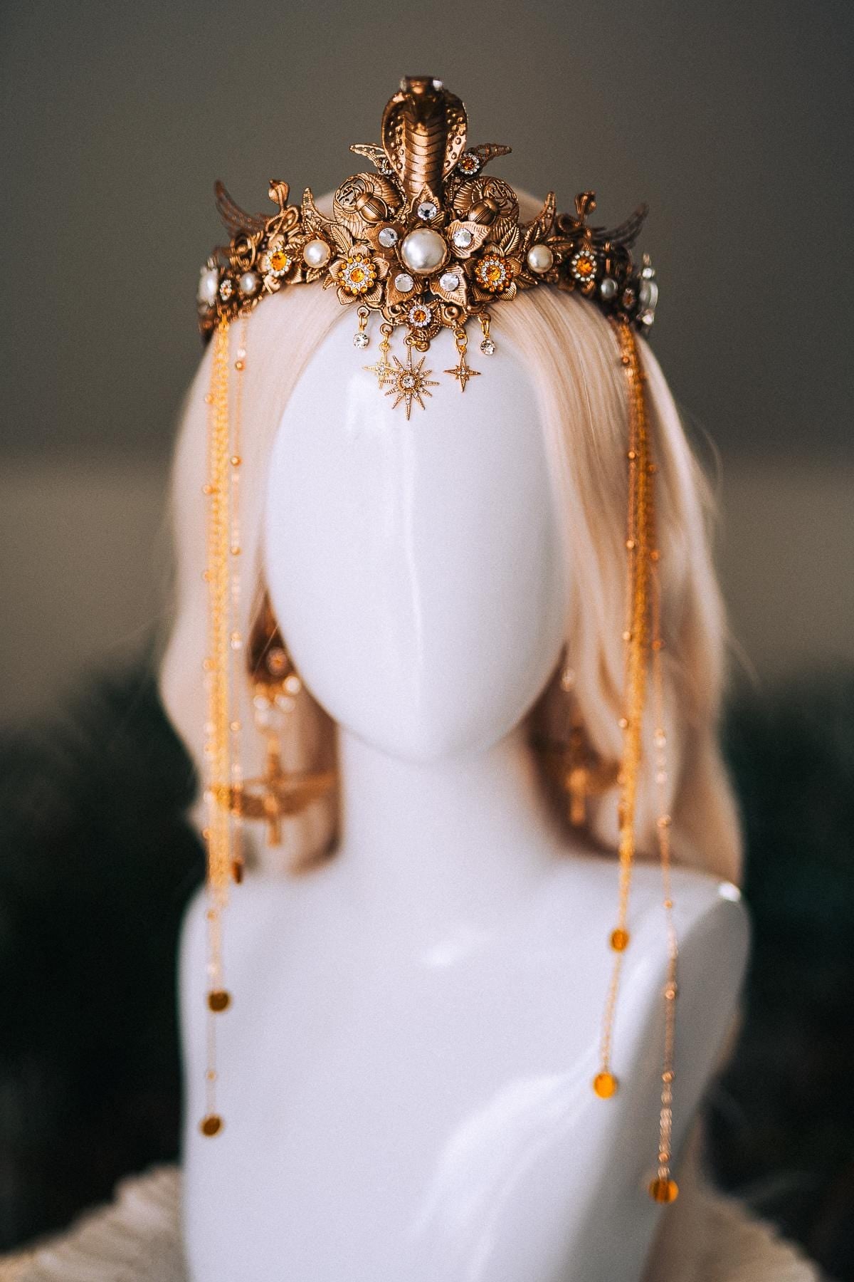 Cleopatra Earrings Gold Goddess Jewelry Serpent Inspired Statement Egypt Costume Halloween Royal Accessories Carnival Look