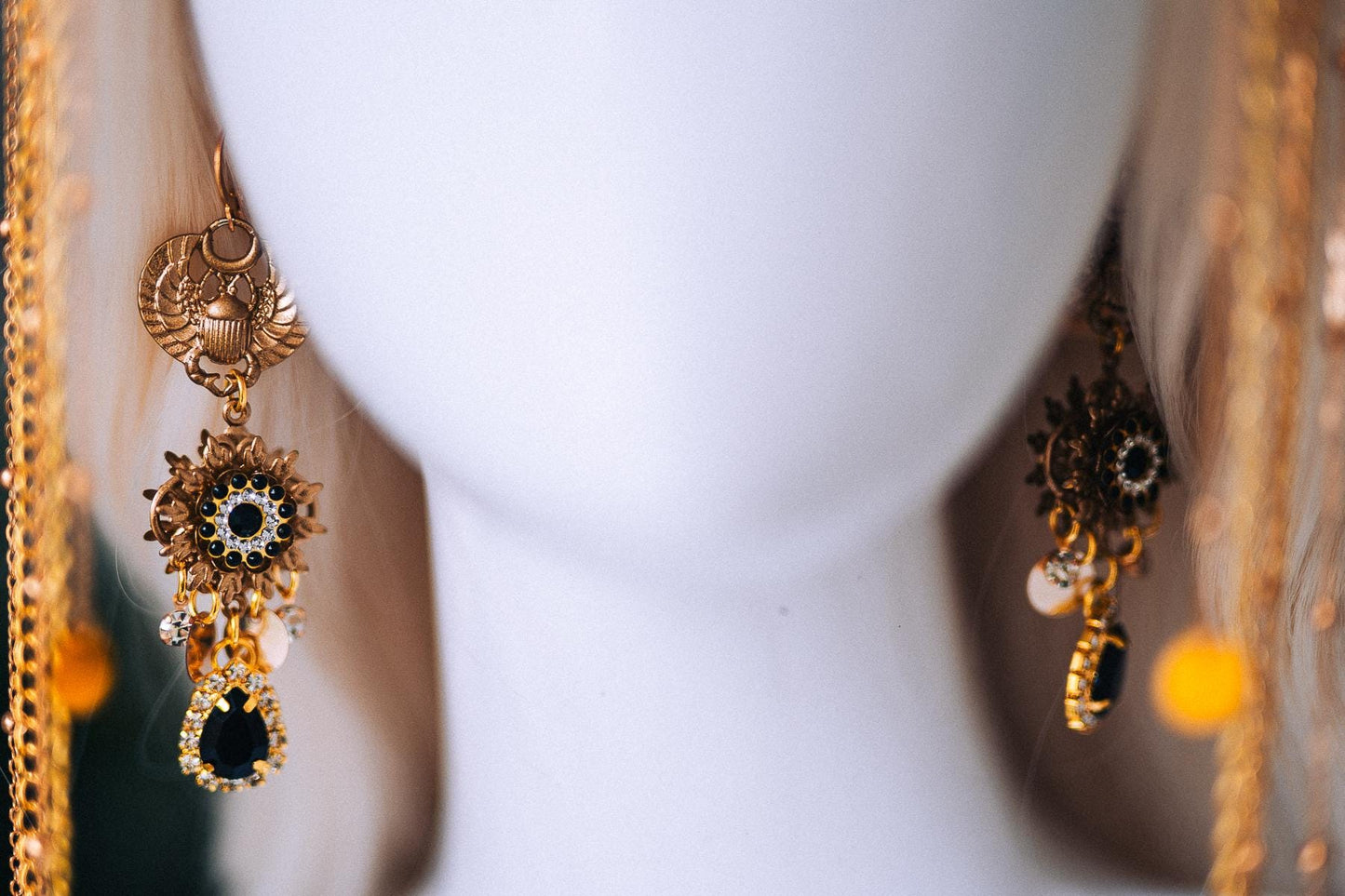 Cleopatra Snake Earrings Gold Drop Earrings Ancient Egypt Statement Jewelry Halloween Goddess Accessories Festival Earrings Costume