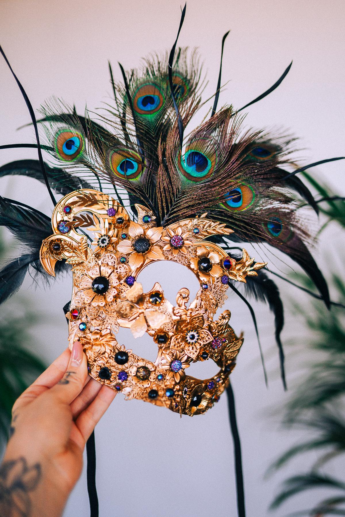 Peacock Goddess Earrings Baroque Statement Jewelry