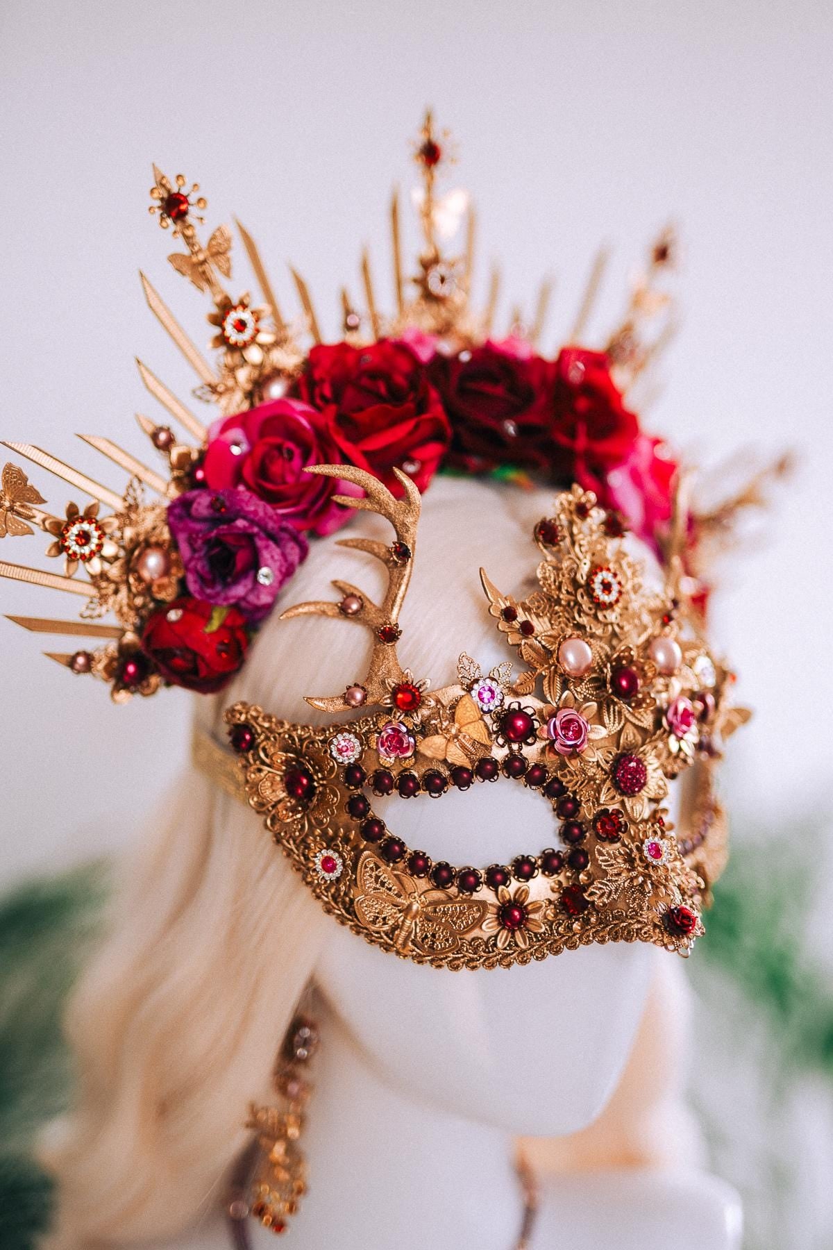 Sacred Deer Masquerade Earrings