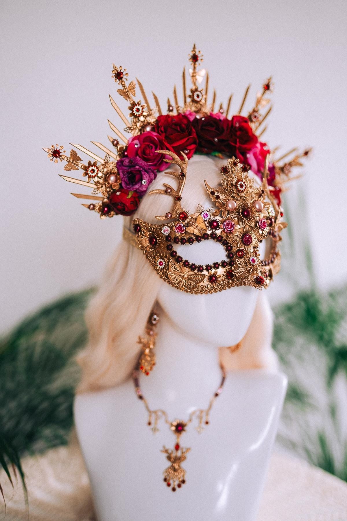 Sacred Deer Masquerade Necklace