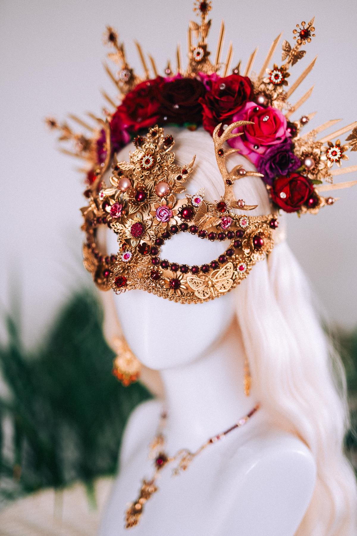 Sacred Deer Masquerade Necklace