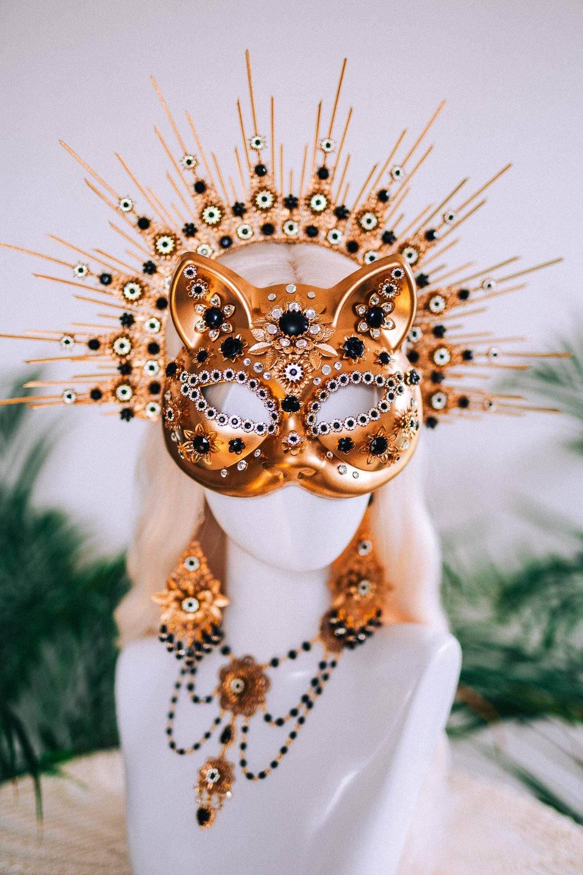 Black Cat Mask Masquerade