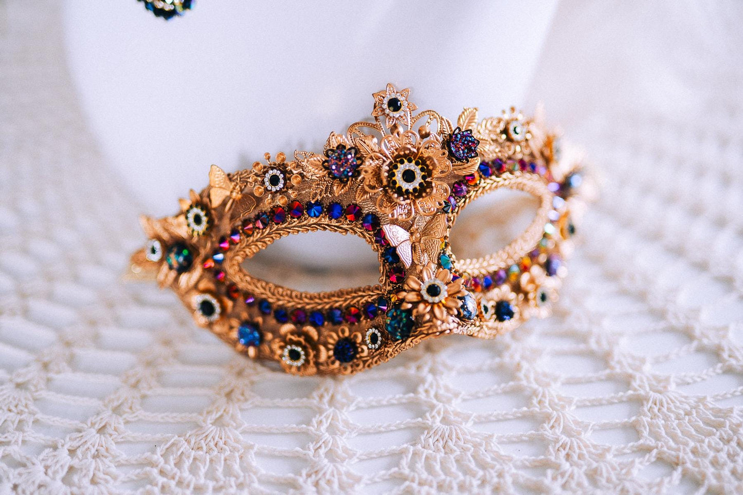 Peacock Masquerade Mask For Women