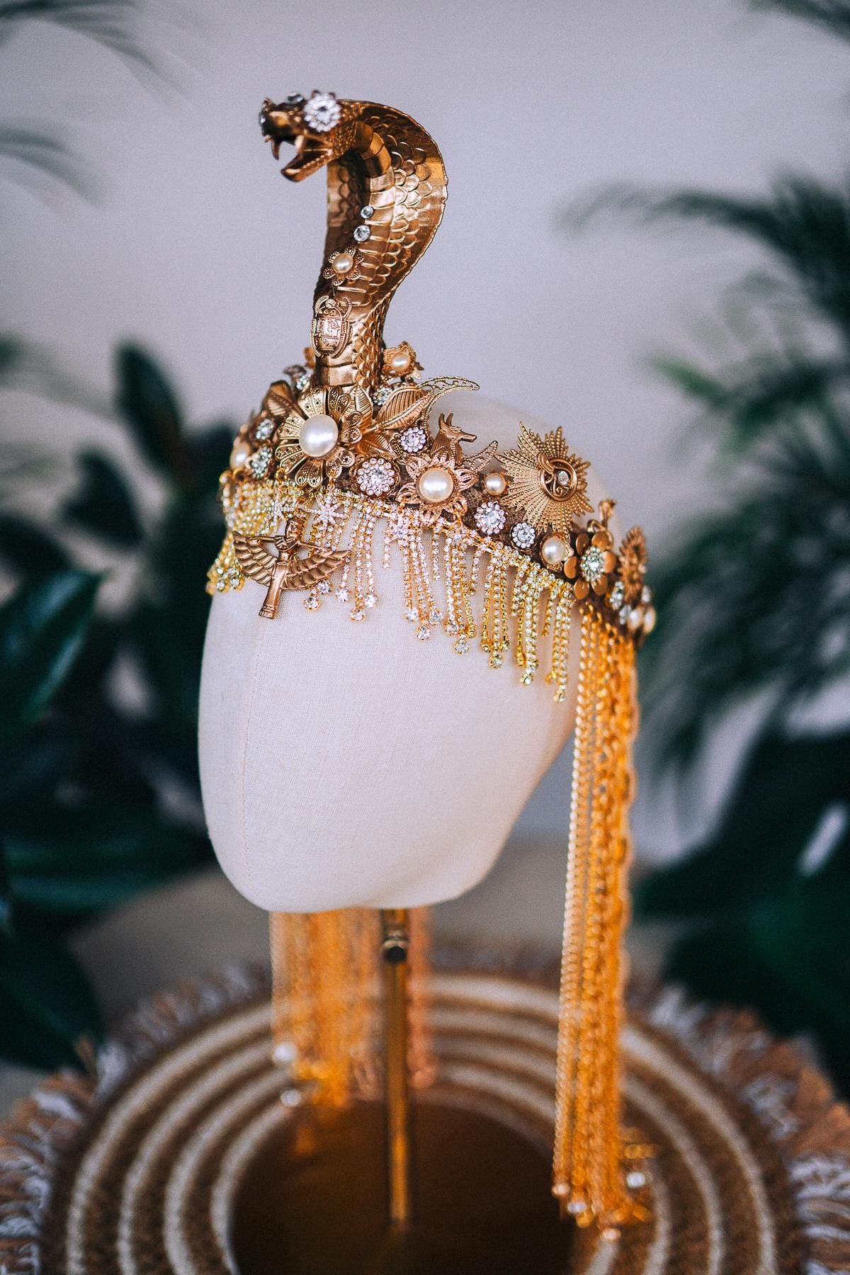 Cleopatra Bracelet Gold Egyptian Statement Jewelry