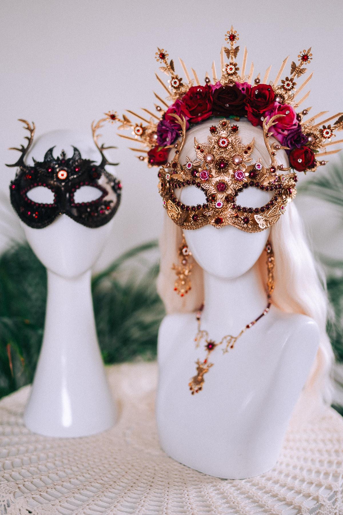 Sacred Deer Masquerade Necklace