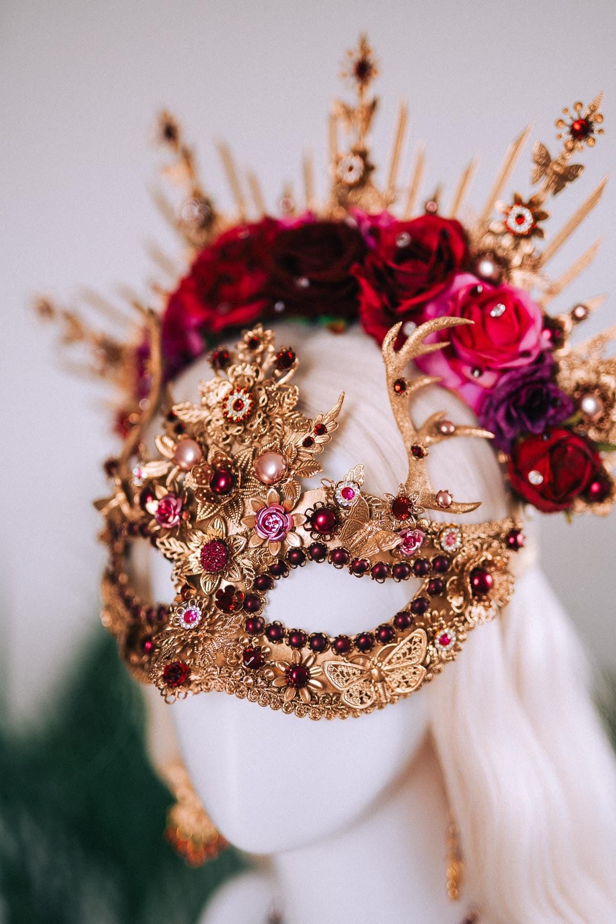 Sacred Deer Masquerade Necklace