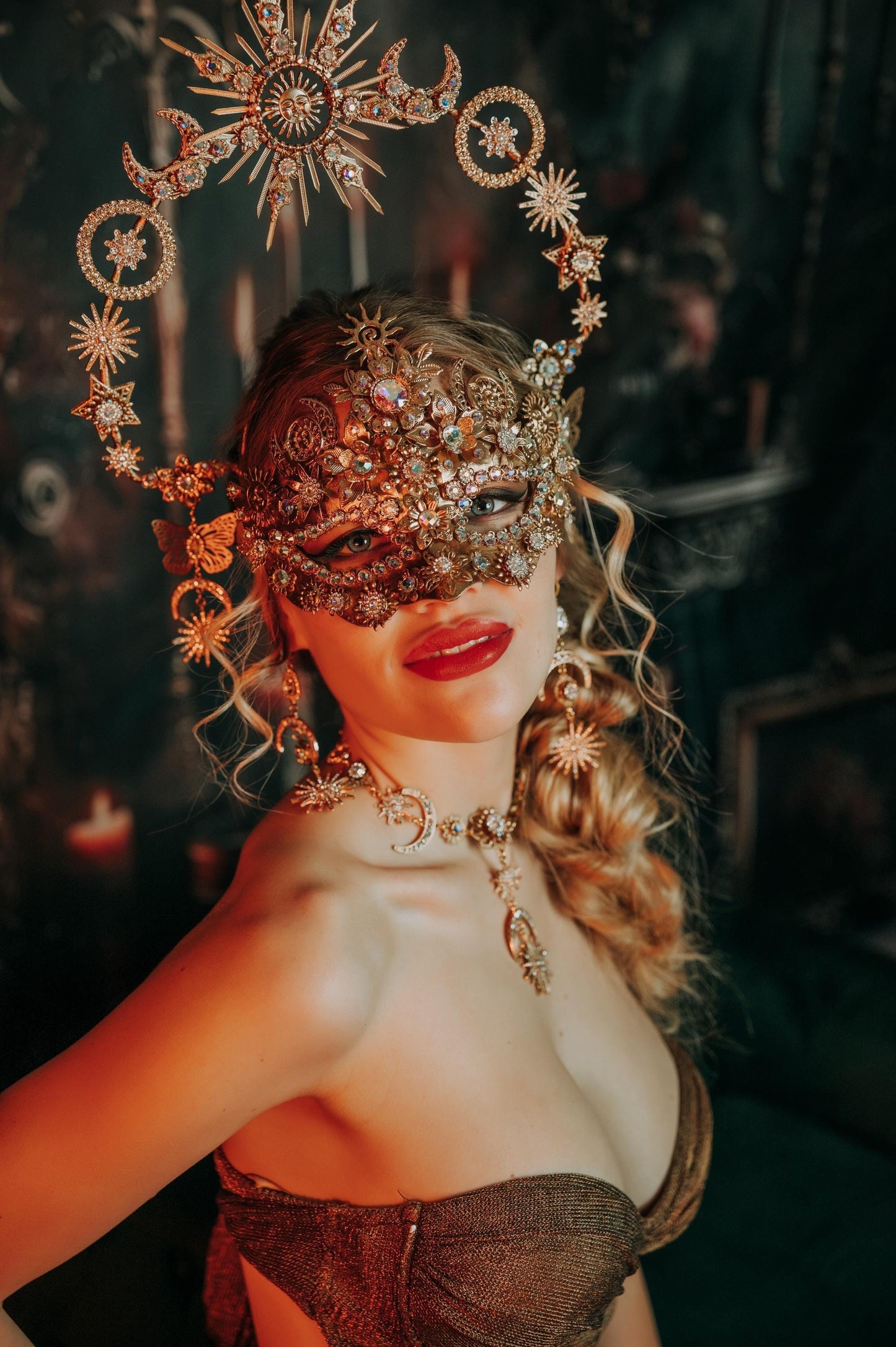 Lunar King Masquerade Mask For Men