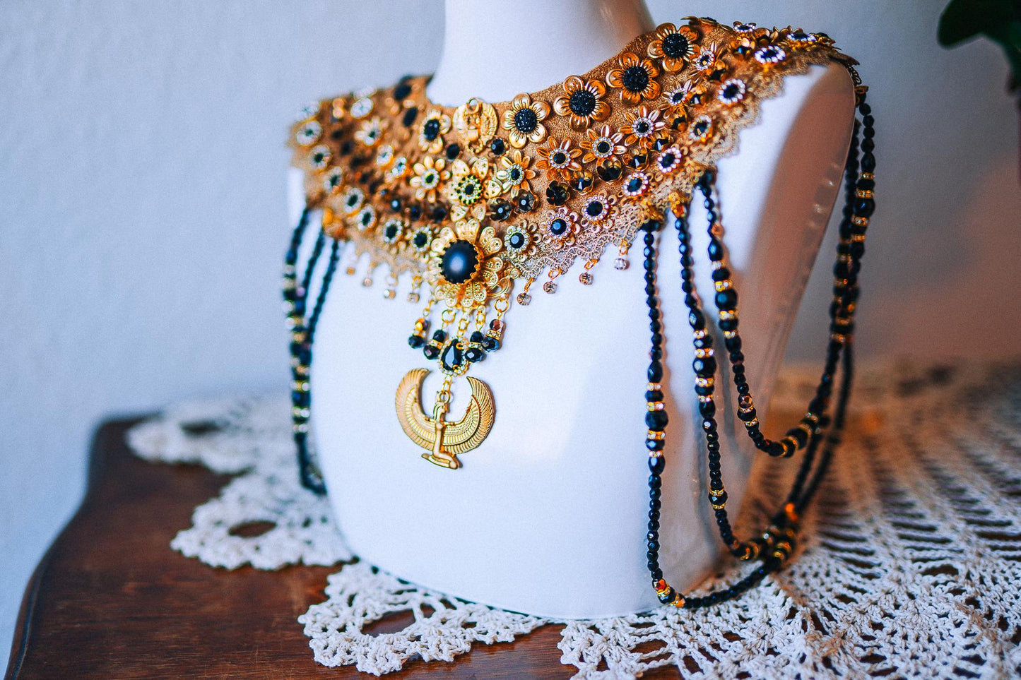 Cleopatra Royal Cobra Headdress Egyptian Goddess Crown