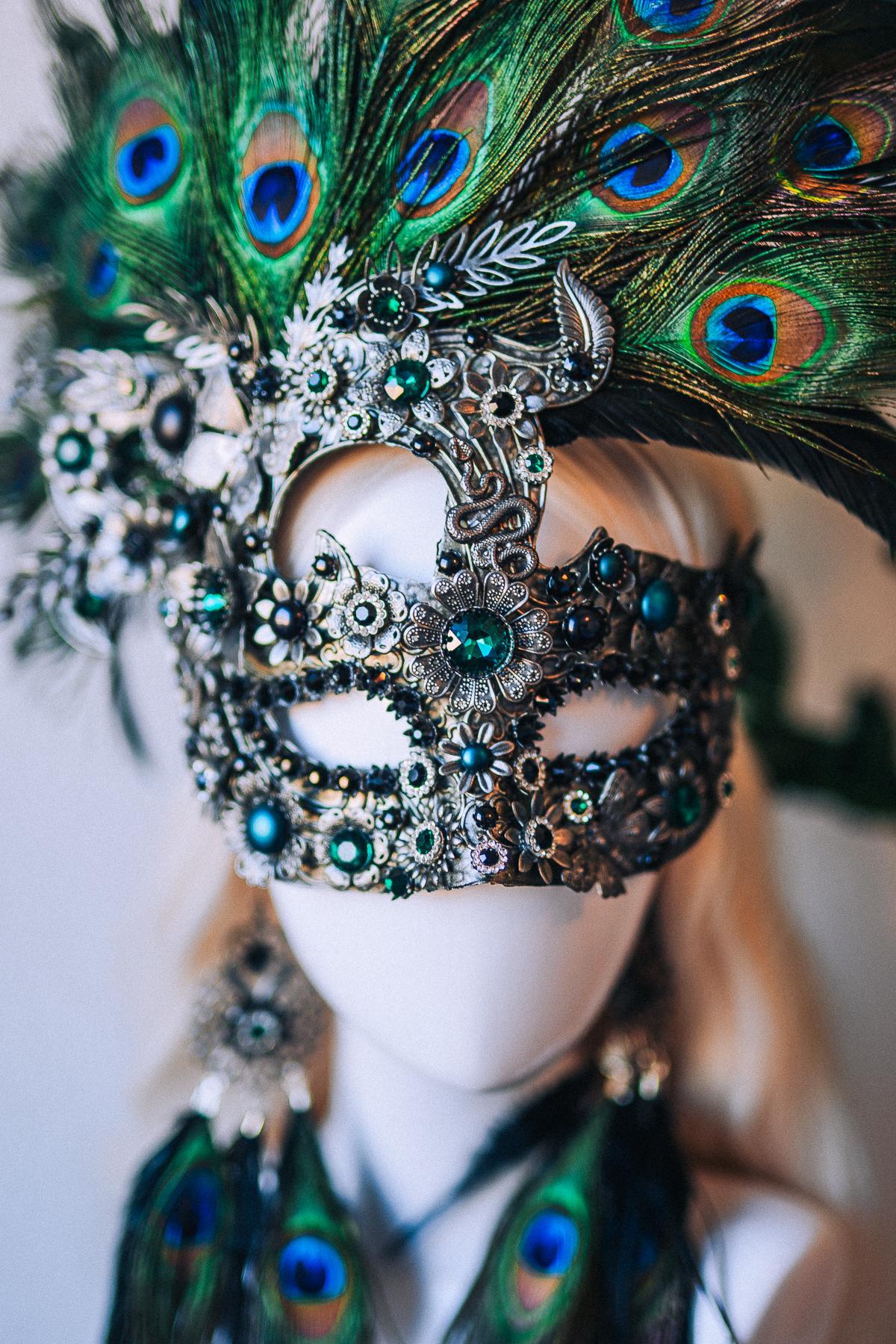 Peacock Goddess Earrings Baroque Statement Jewelry