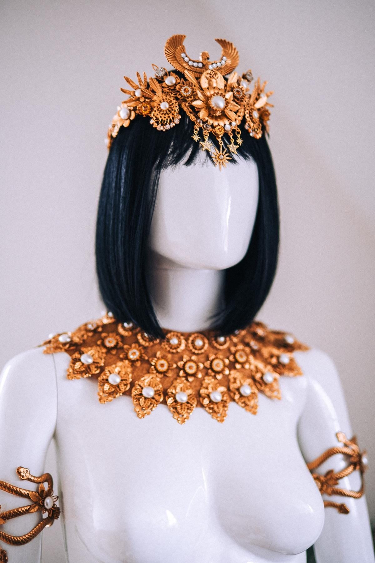 Cleopatra Goddess Belt Gold Egyptian Jewelry