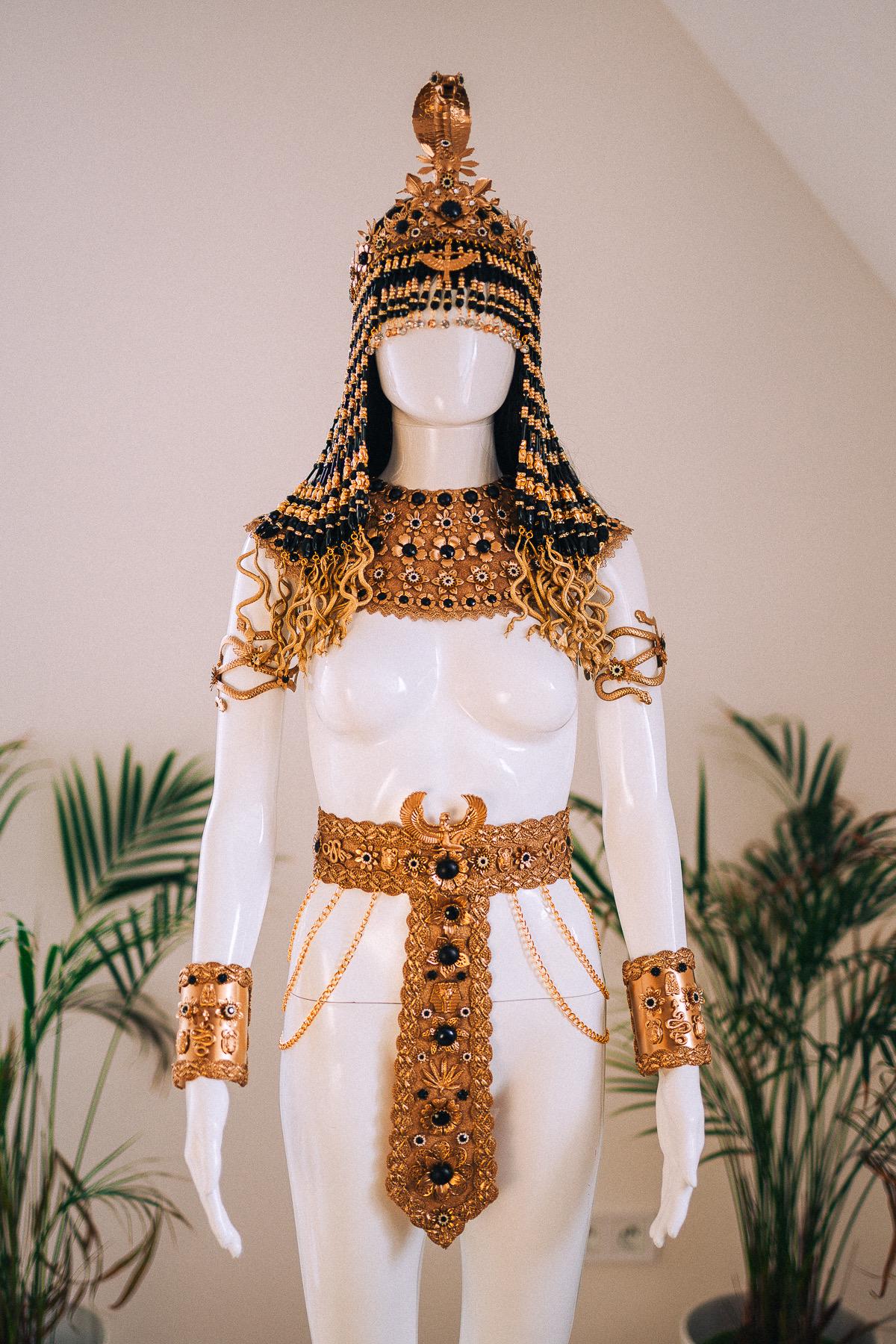 Cleopatra Black Pearl Serpent Arm Cuffs Egyptian Goddess Jewelry