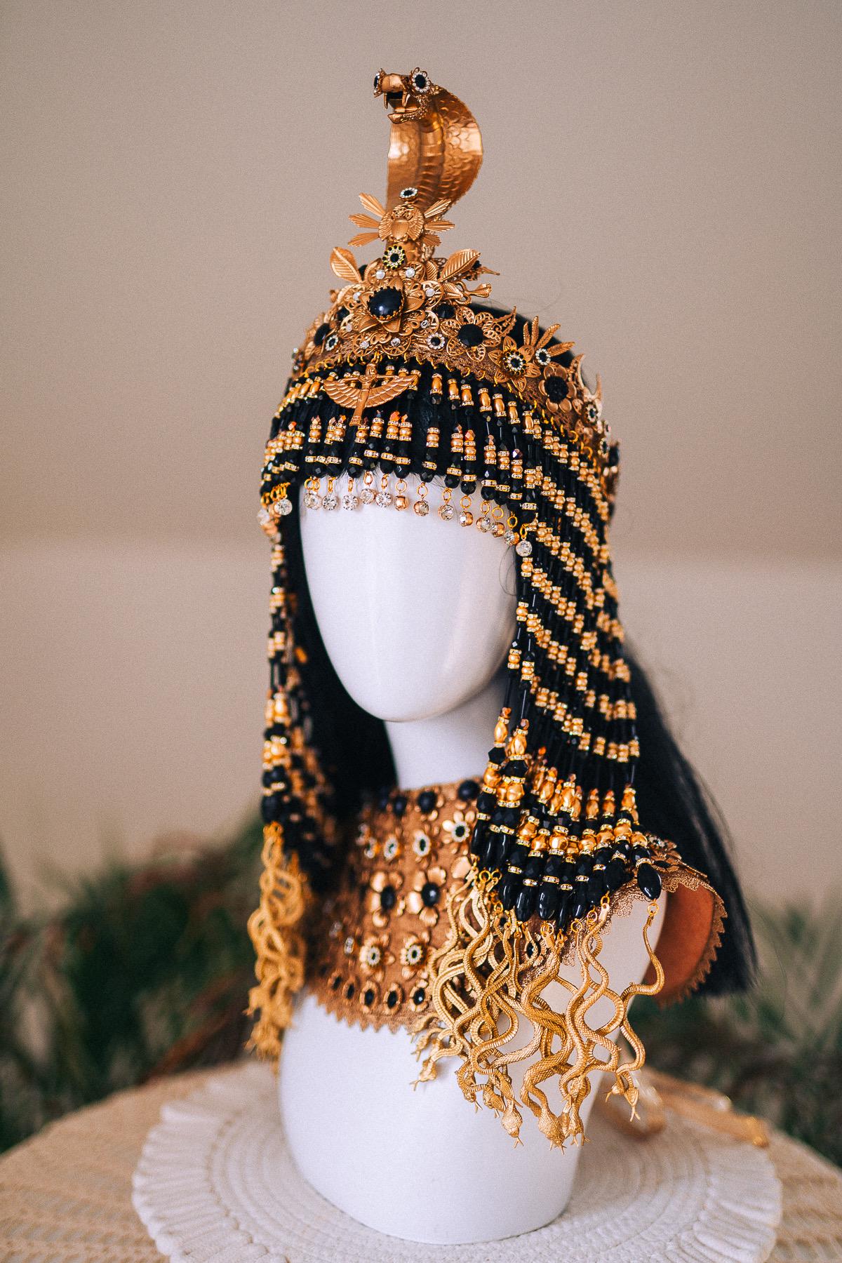 Cleopatra Black Pearl Goddess Belt Egyptian Solar Waistpiece