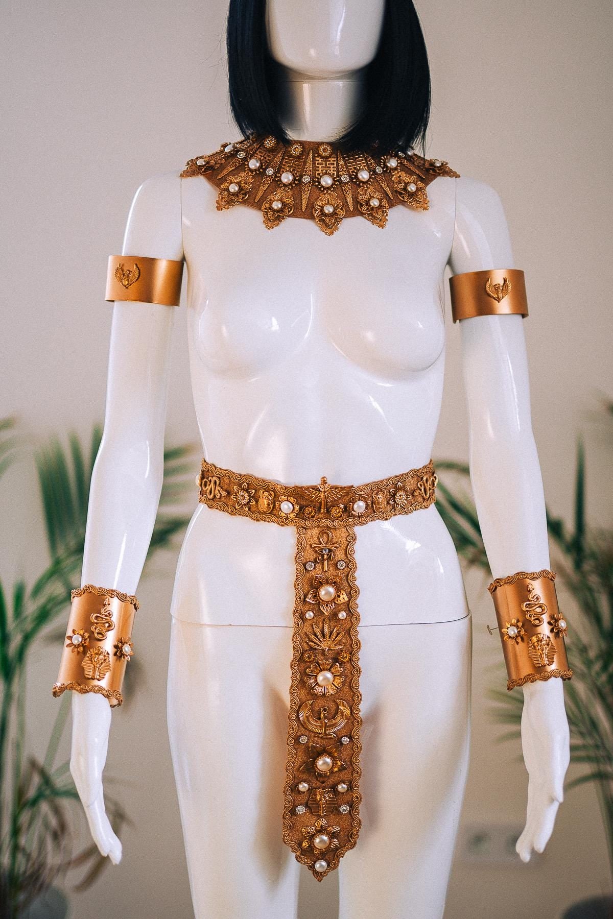 Cleopatra Solar Goddess Belt Gold Egyptian Jewelry