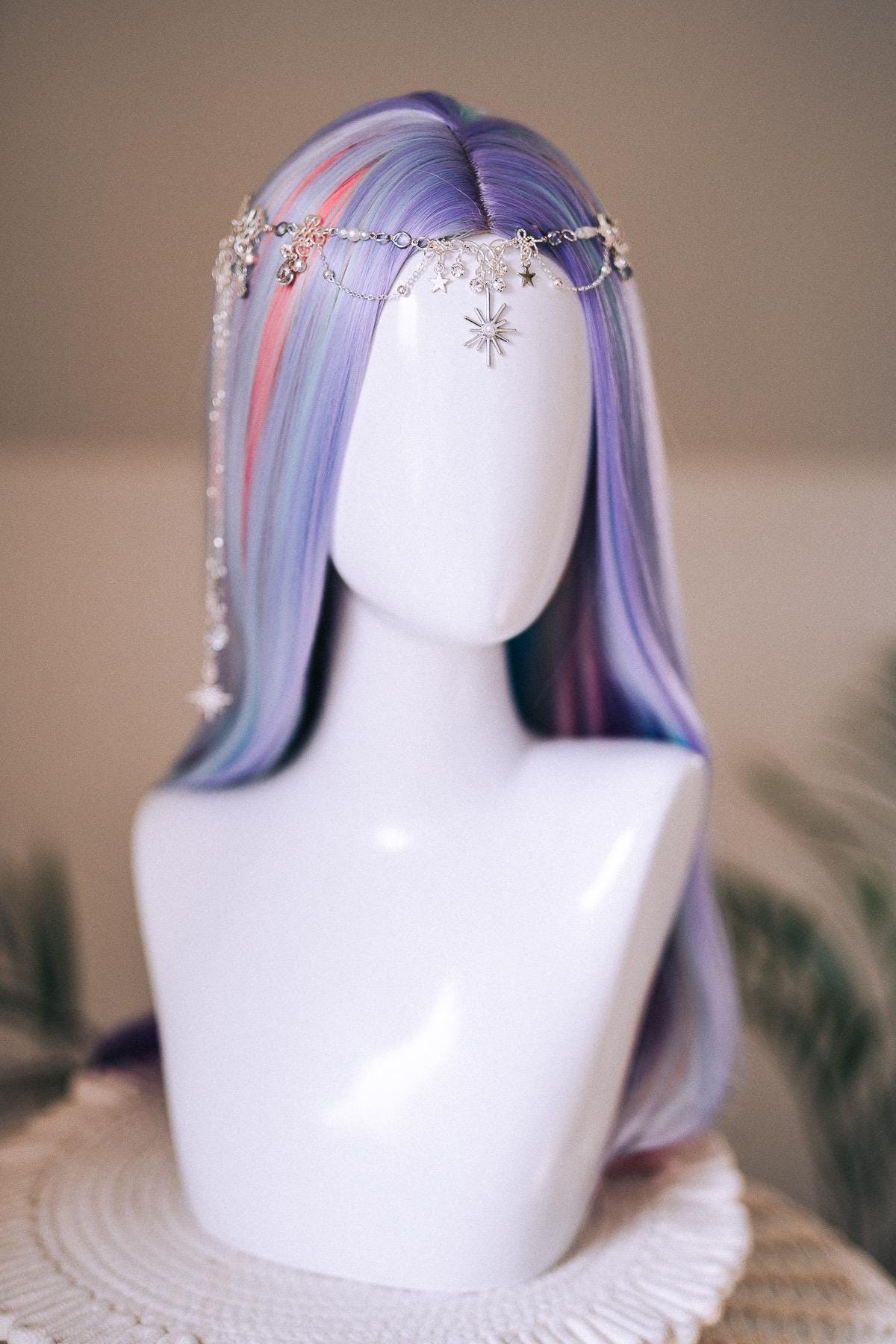 Celestial Star Butterfly Hair Chain Headpiece