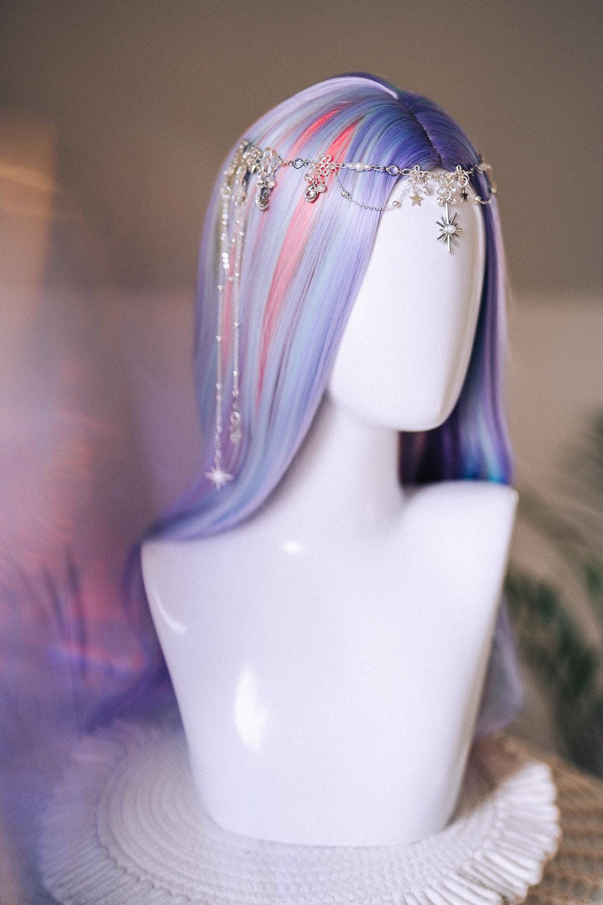 Celestial Star Butterfly Hair Chain Headpiece
