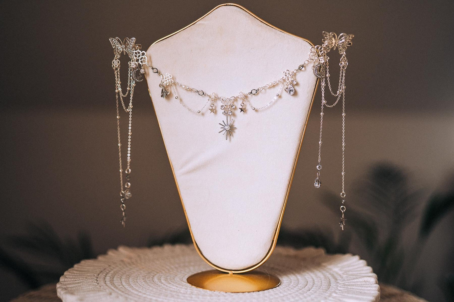 Celestial Star Butterfly Hair Chain Headpiece