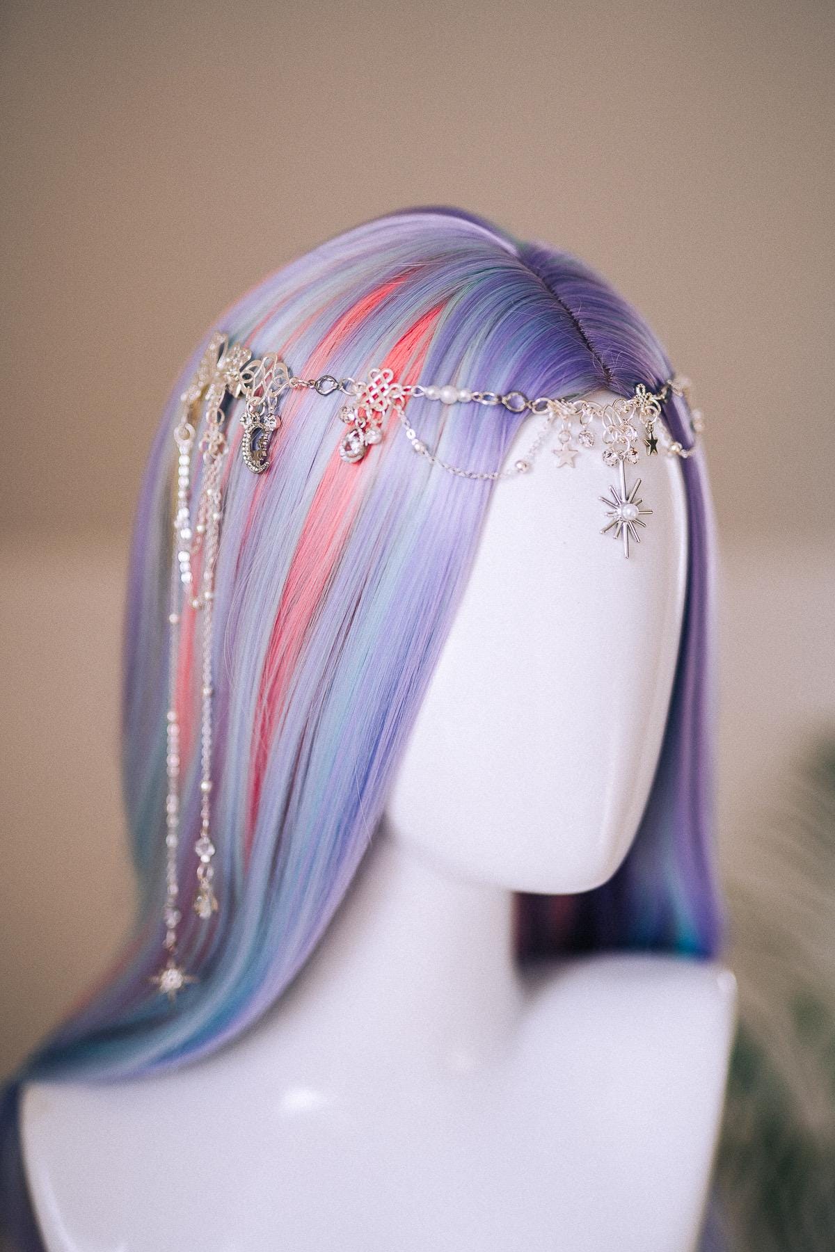 Celestial Star Butterfly Hair Chain Headpiece