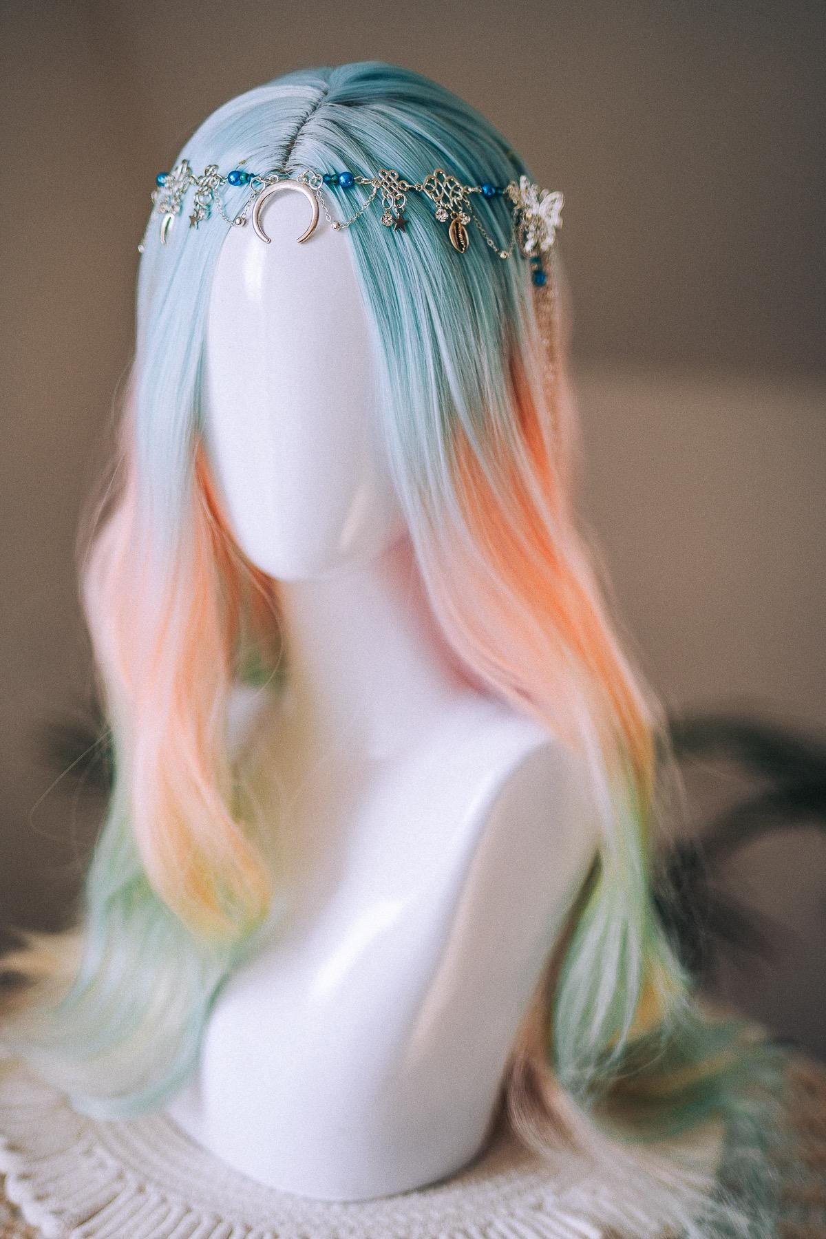 Moon Goddess Butterfly Hair Chain Headpiece