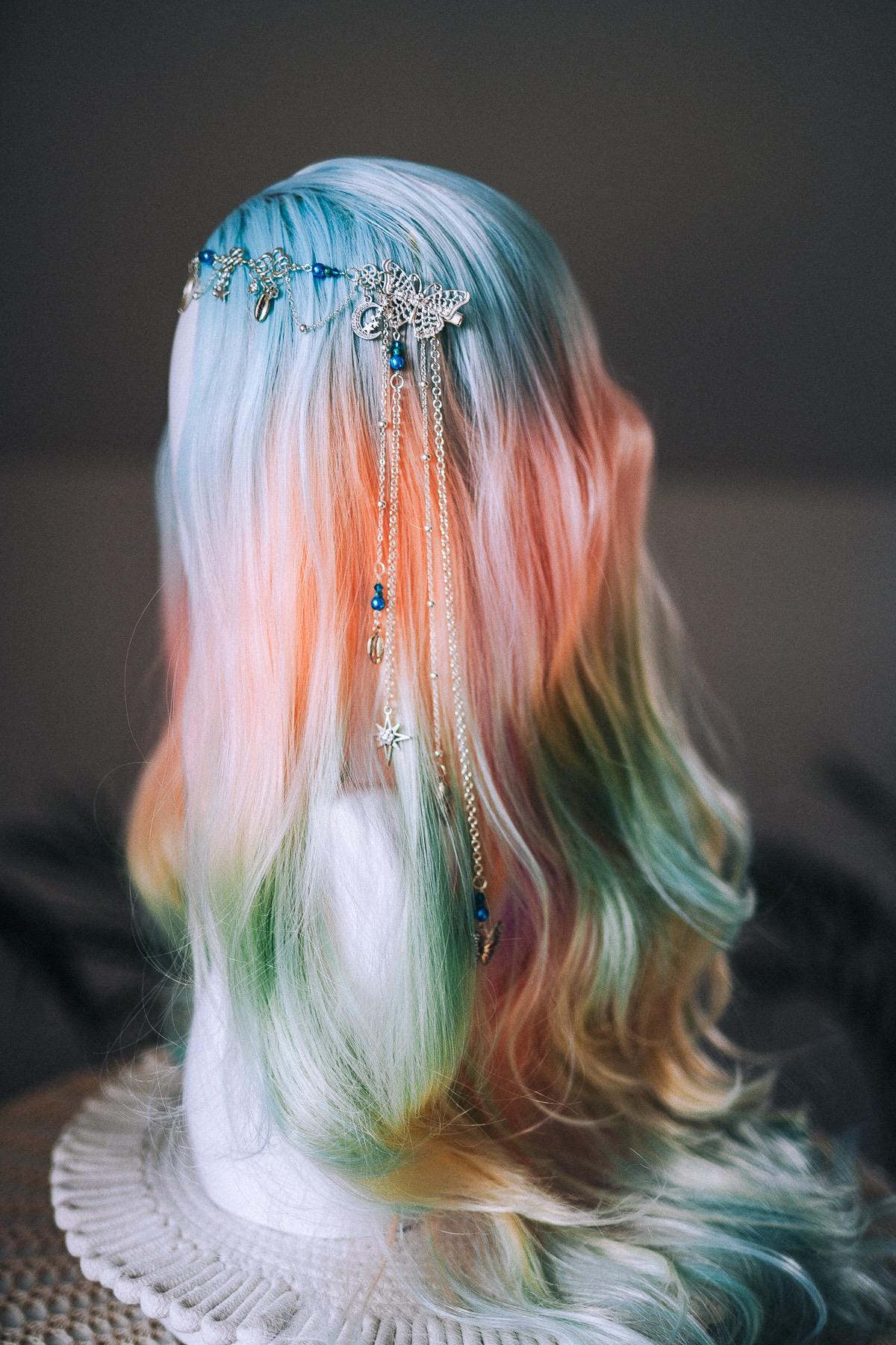 Moon Goddess Butterfly Hair Chain Headpiece