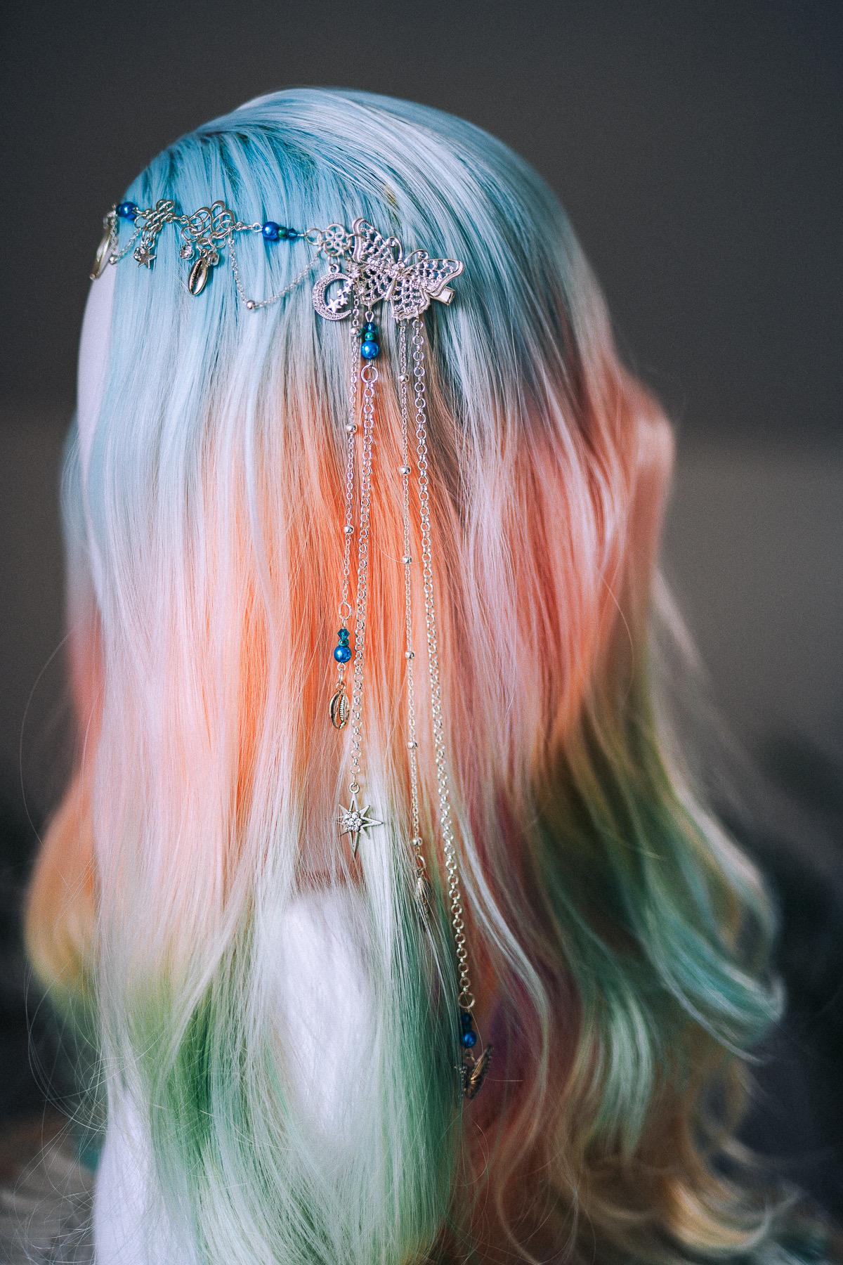 Moon Goddess Butterfly Hair Chain Headpiece