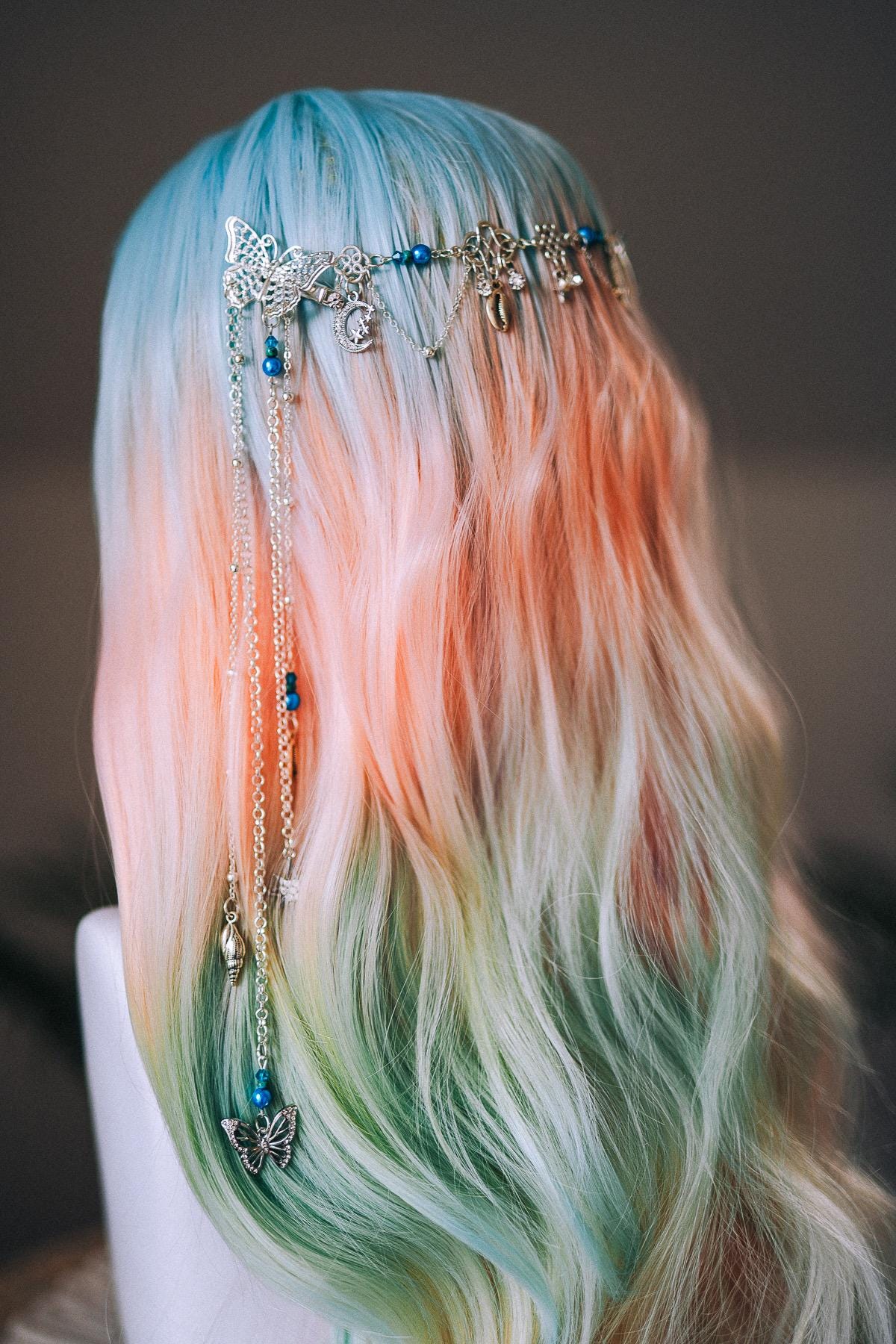 Moon Goddess Butterfly Hair Chain Headpiece