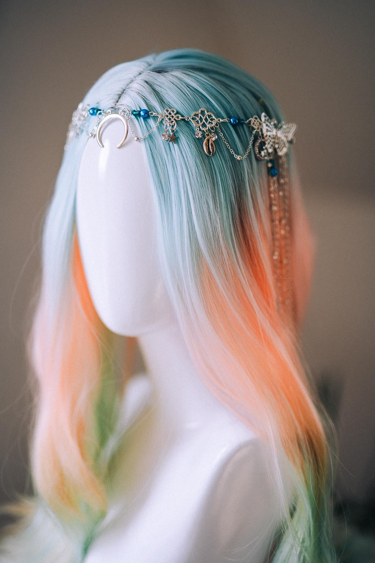 Moon Goddess Butterfly Hair Chain Headpiece