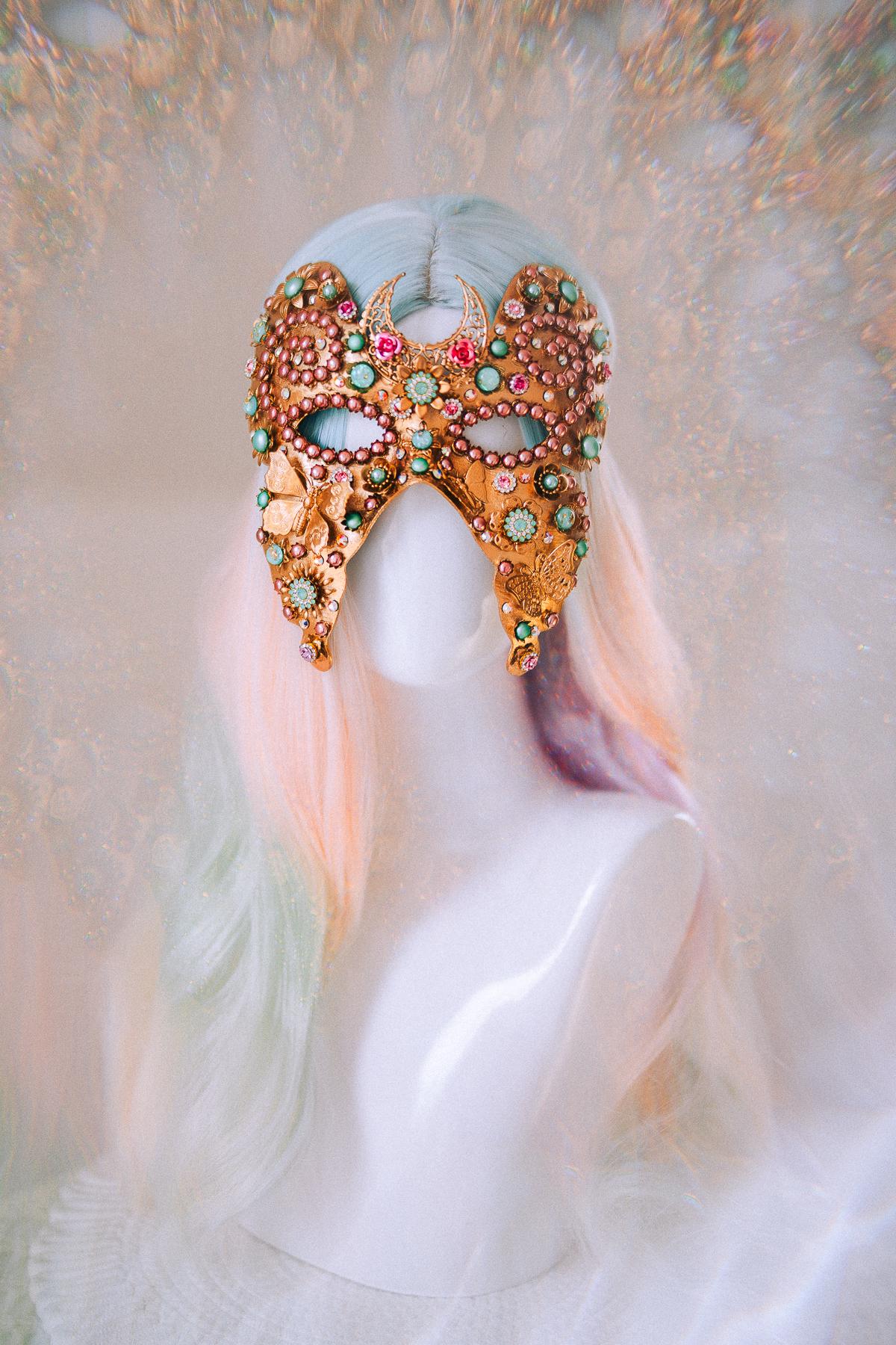 Butterfly Statement Earrings Gold Crystal Masquerade Festival Jewelry