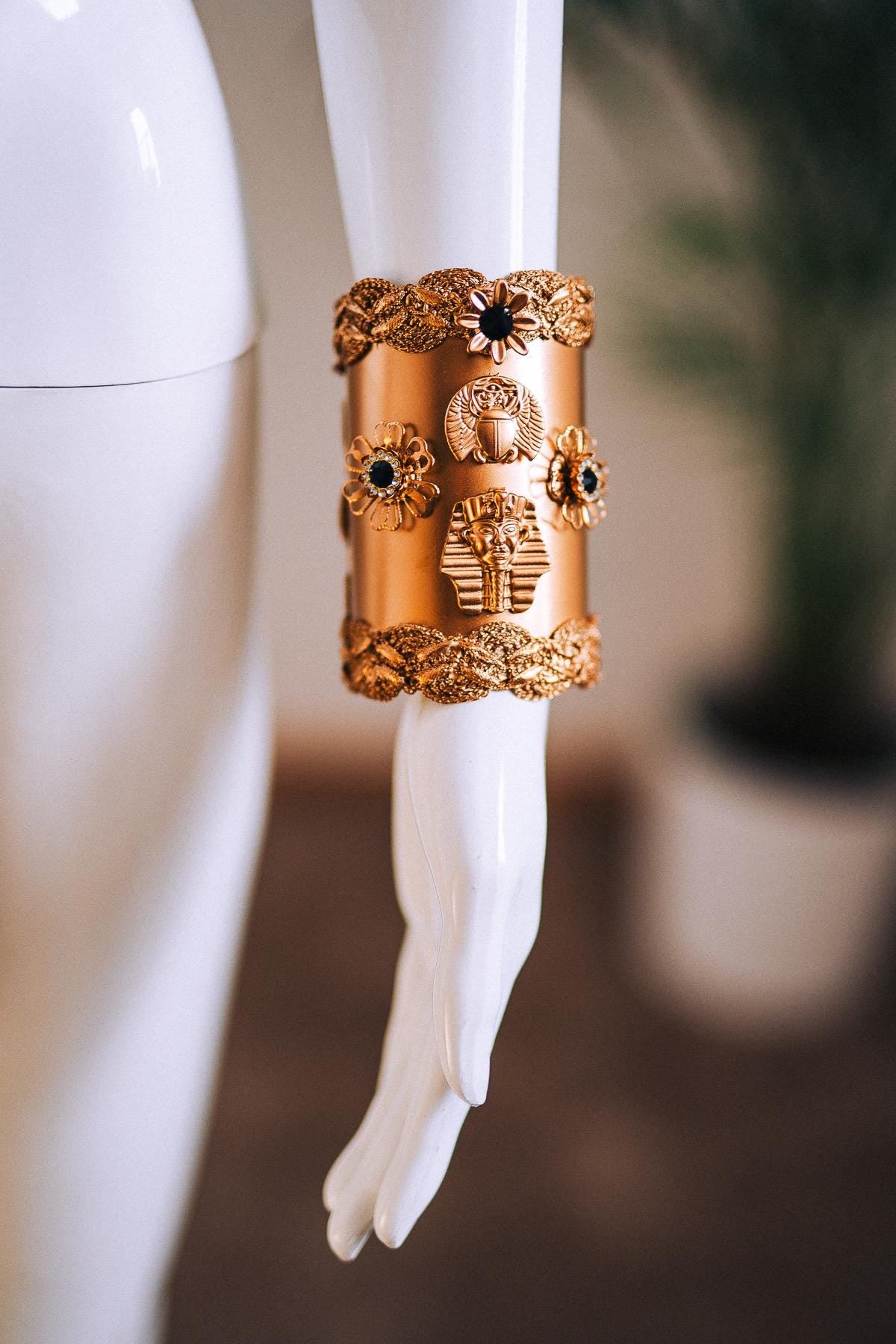 Pschent Double Crown Cleopatra Pharaoh Headpiece Upper Lower Egypt Costume Crown