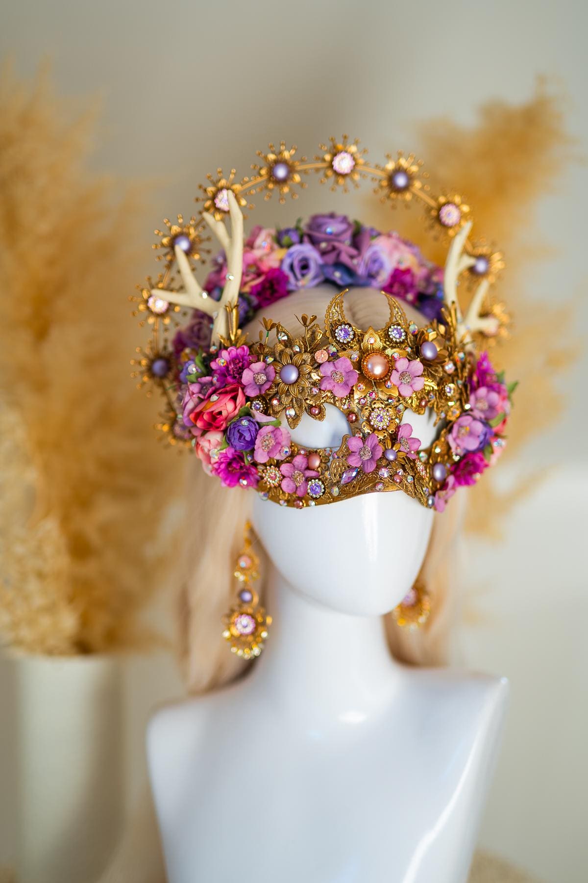 Golden Blossom Empress Earrings