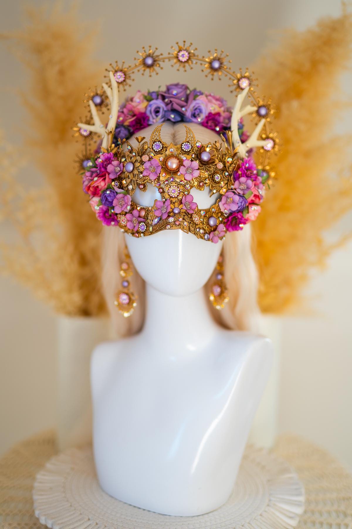 Golden Blossom Empress Earrings