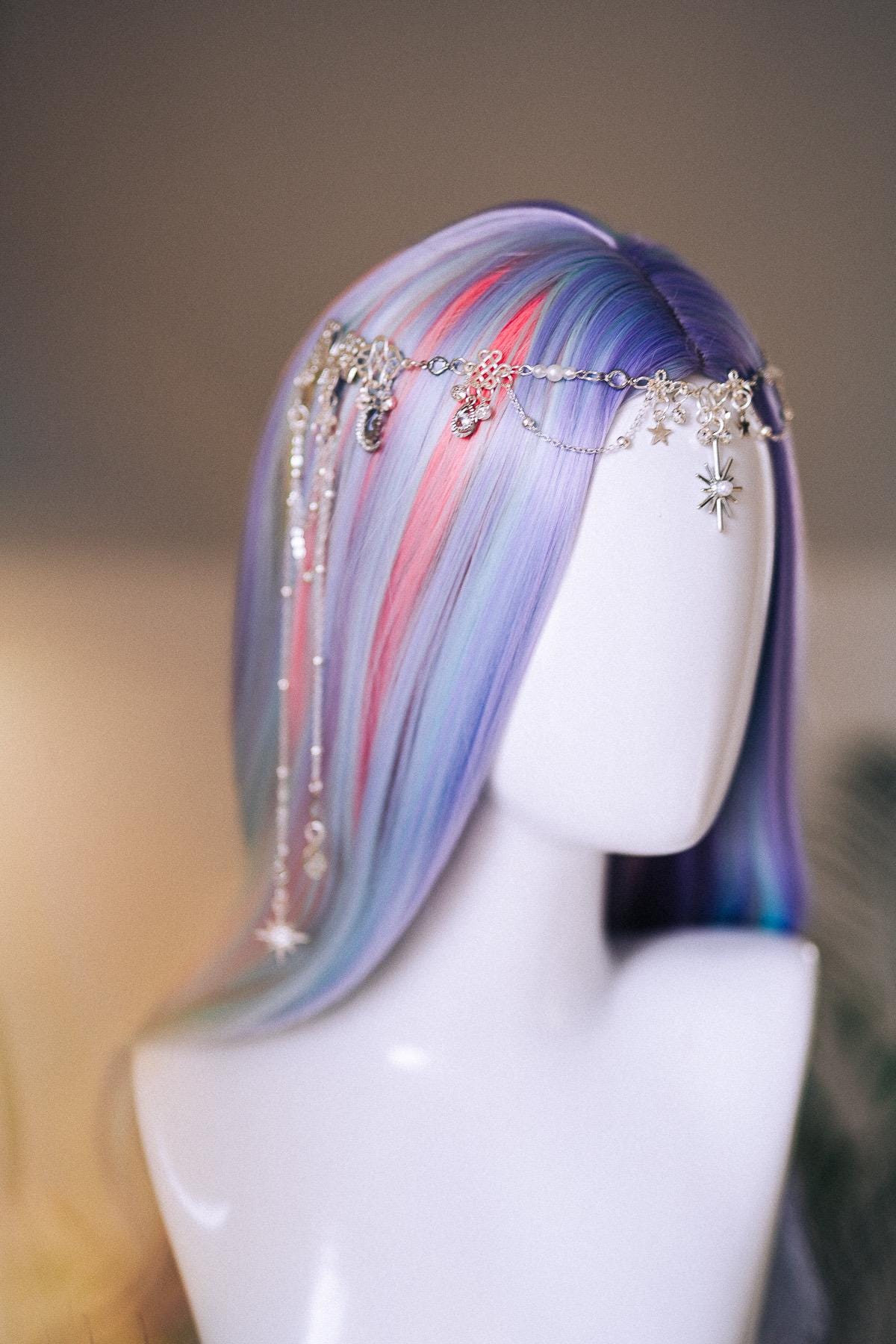 Celestial Star Butterfly Hair Chain Headpiece