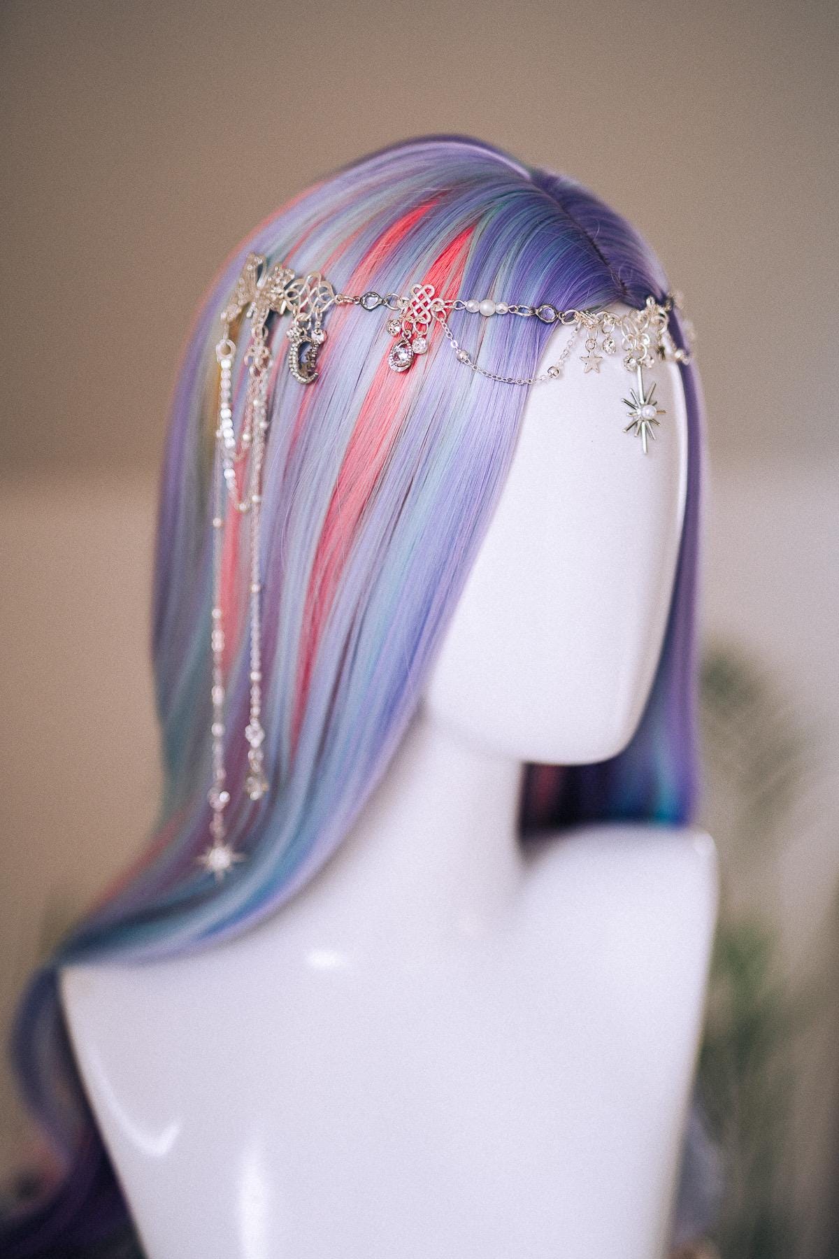 Celestial Star Butterfly Hair Chain Headpiece