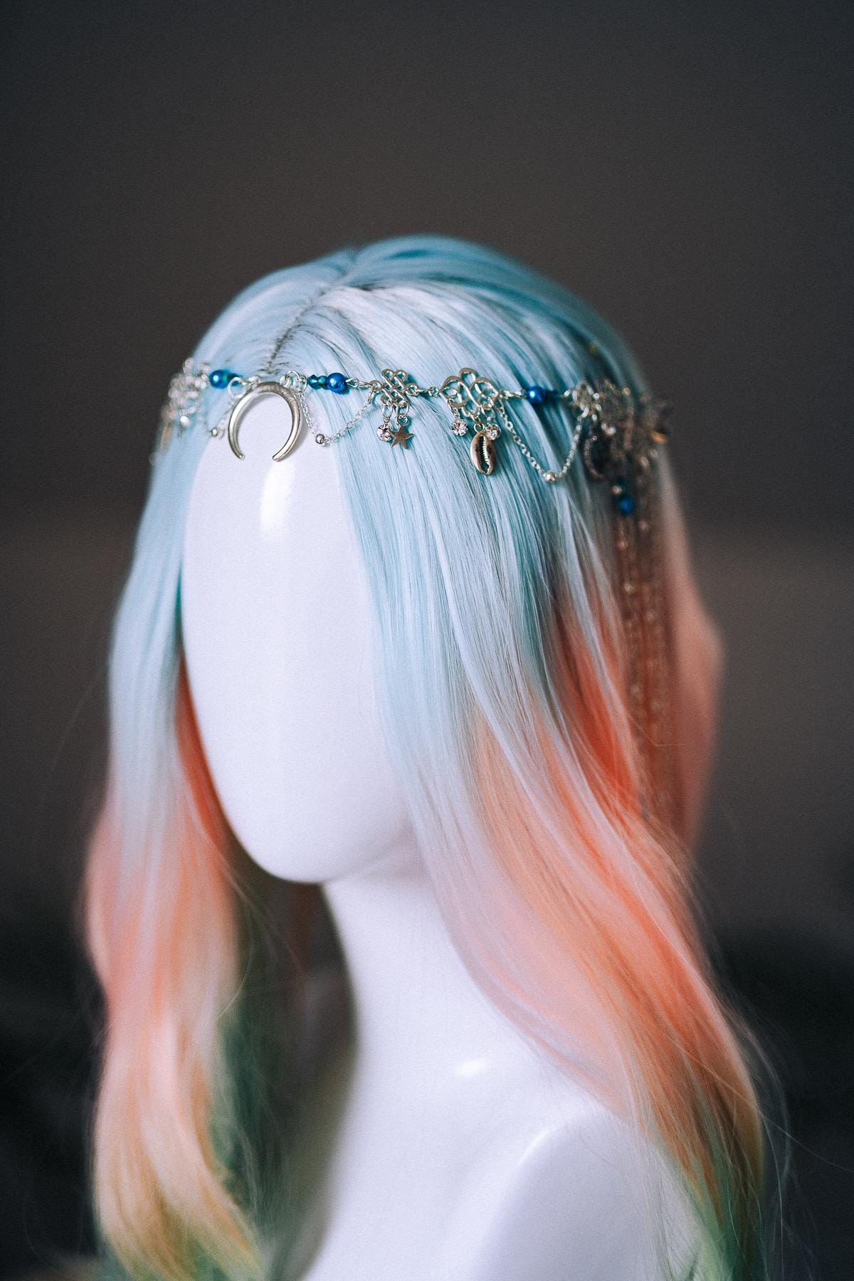 Moon Goddess Butterfly Hair Chain Headpiece