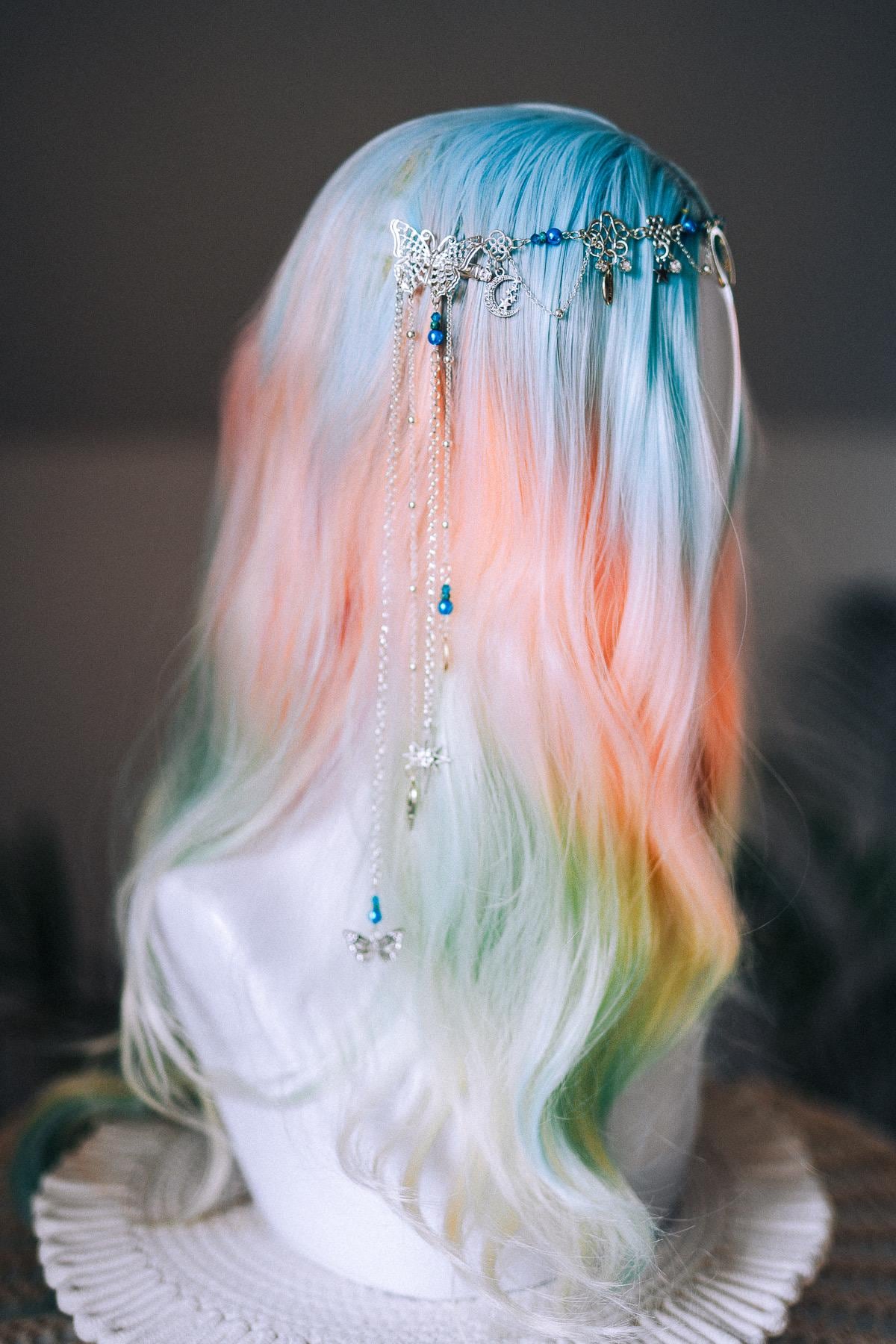 Moon Goddess Butterfly Hair Chain Headpiece