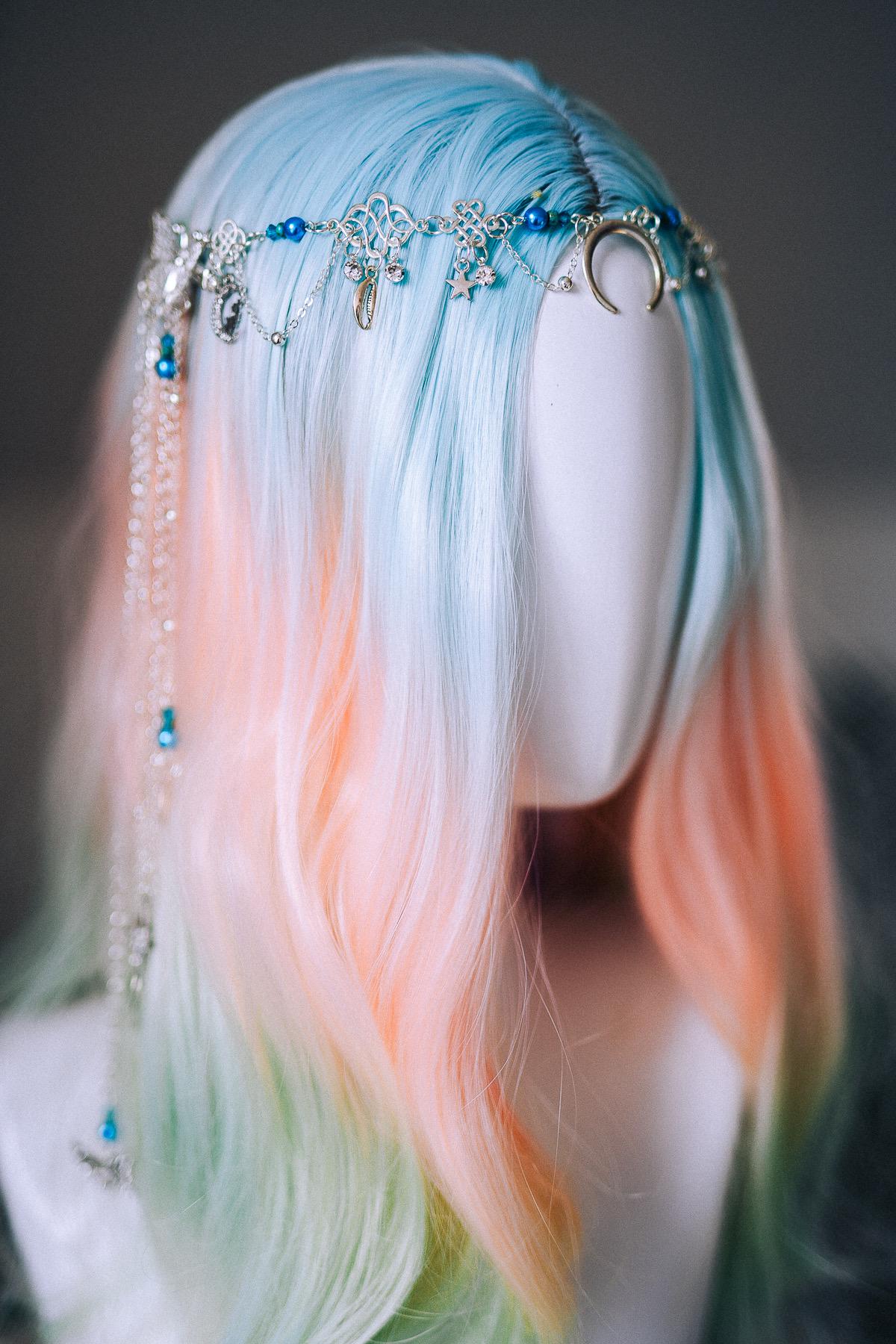 Moon Goddess Butterfly Hair Chain Headpiece
