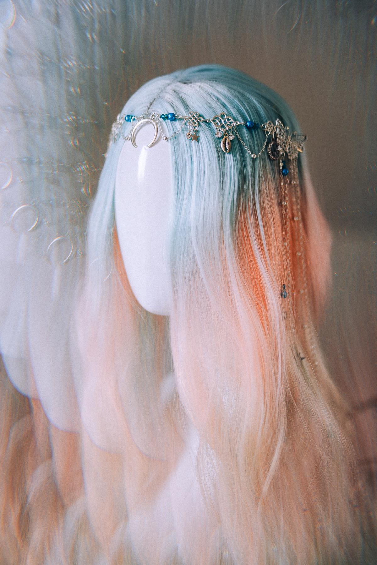 Moon Goddess Butterfly Hair Chain Headpiece