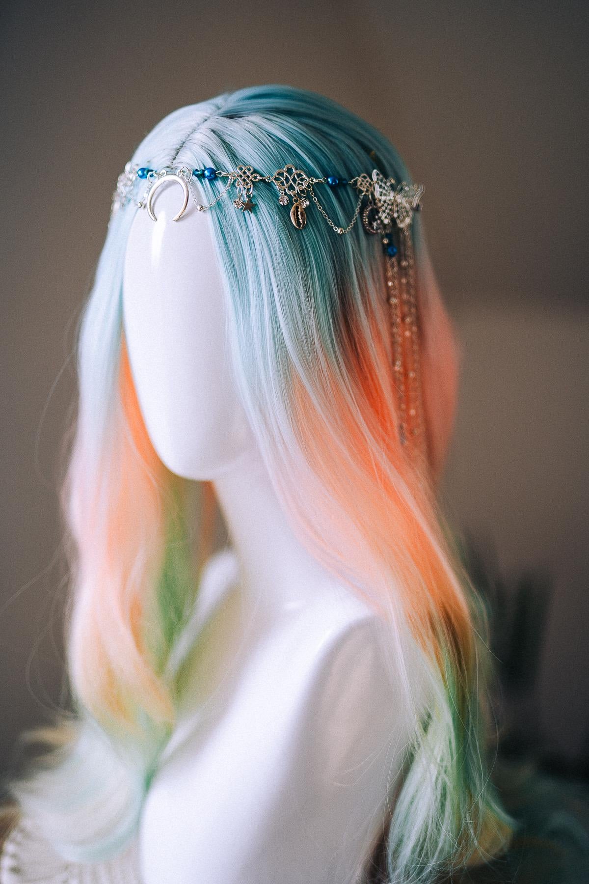 Moon Goddess Butterfly Hair Chain Headpiece