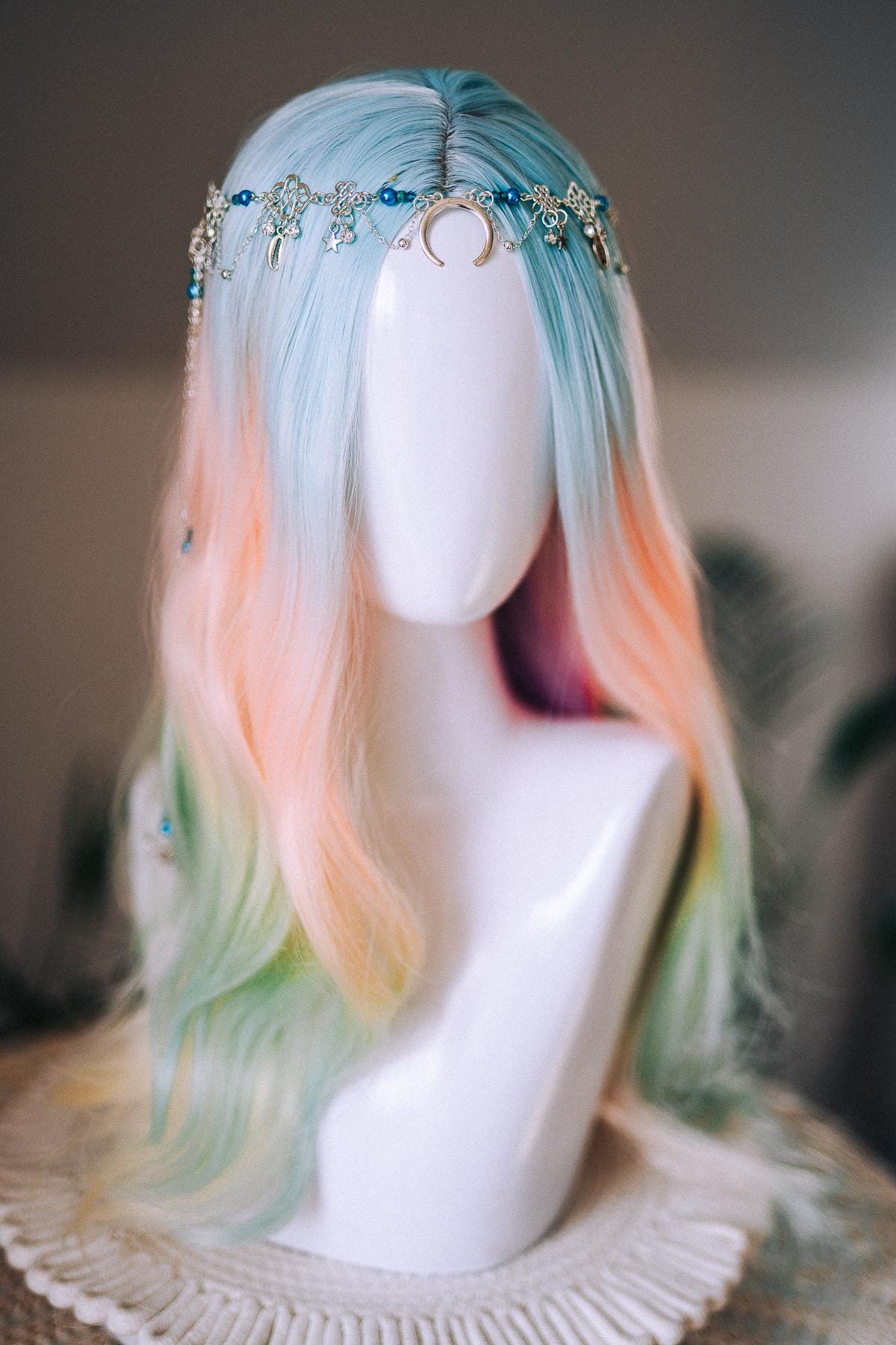 Moon Goddess Butterfly Hair Chain Headpiece