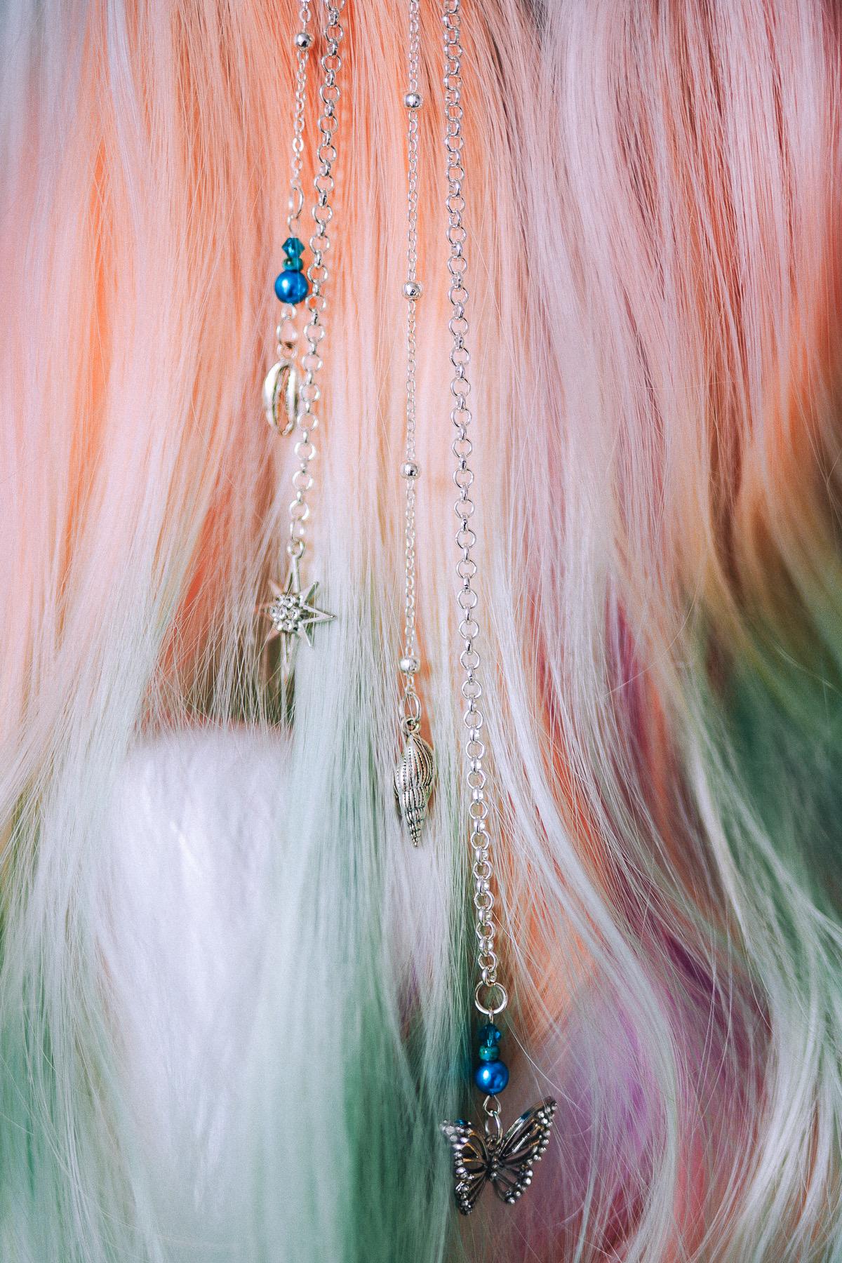 Moon Goddess Butterfly Hair Chain Headpiece