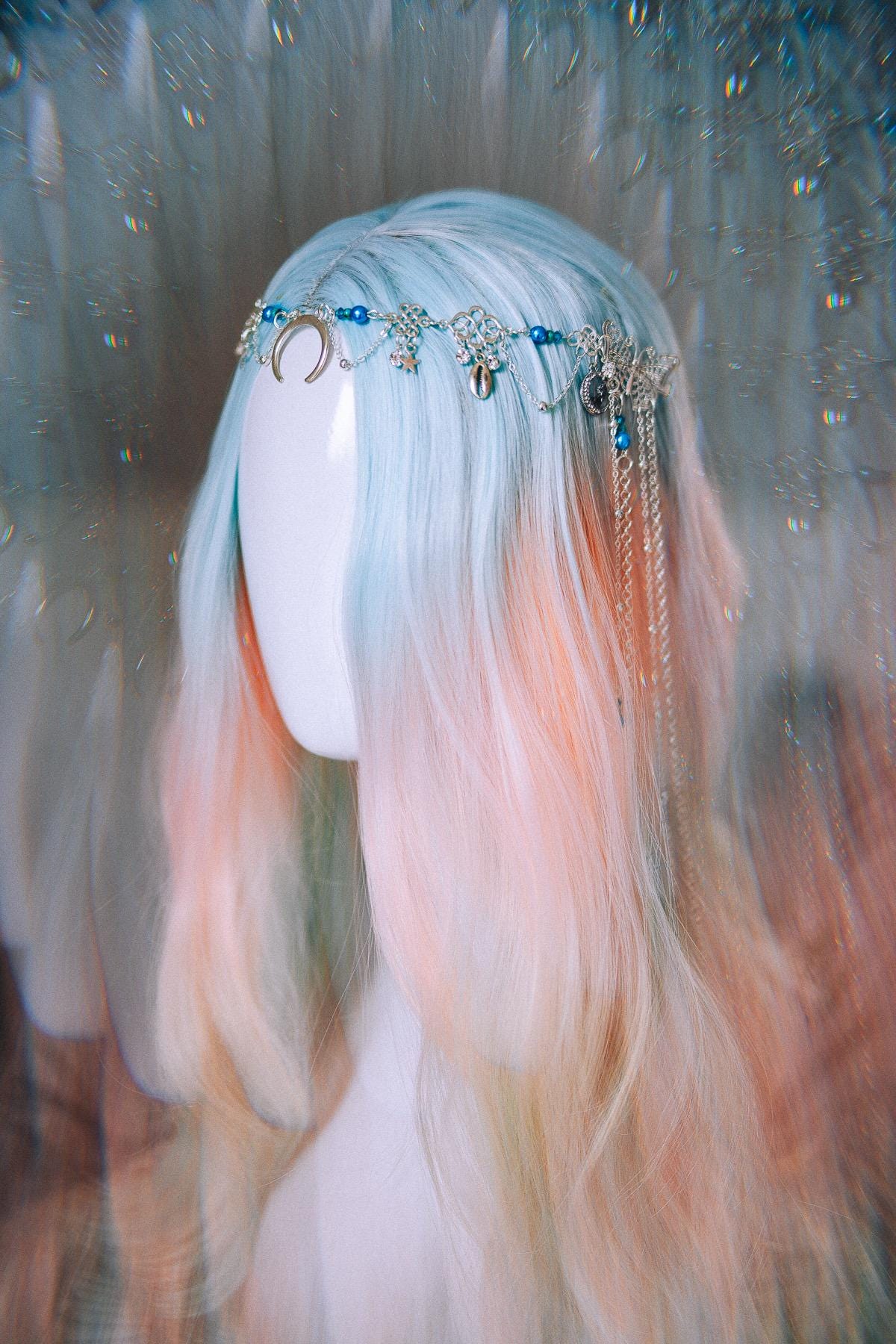 Moon Goddess Butterfly Hair Chain Headpiece