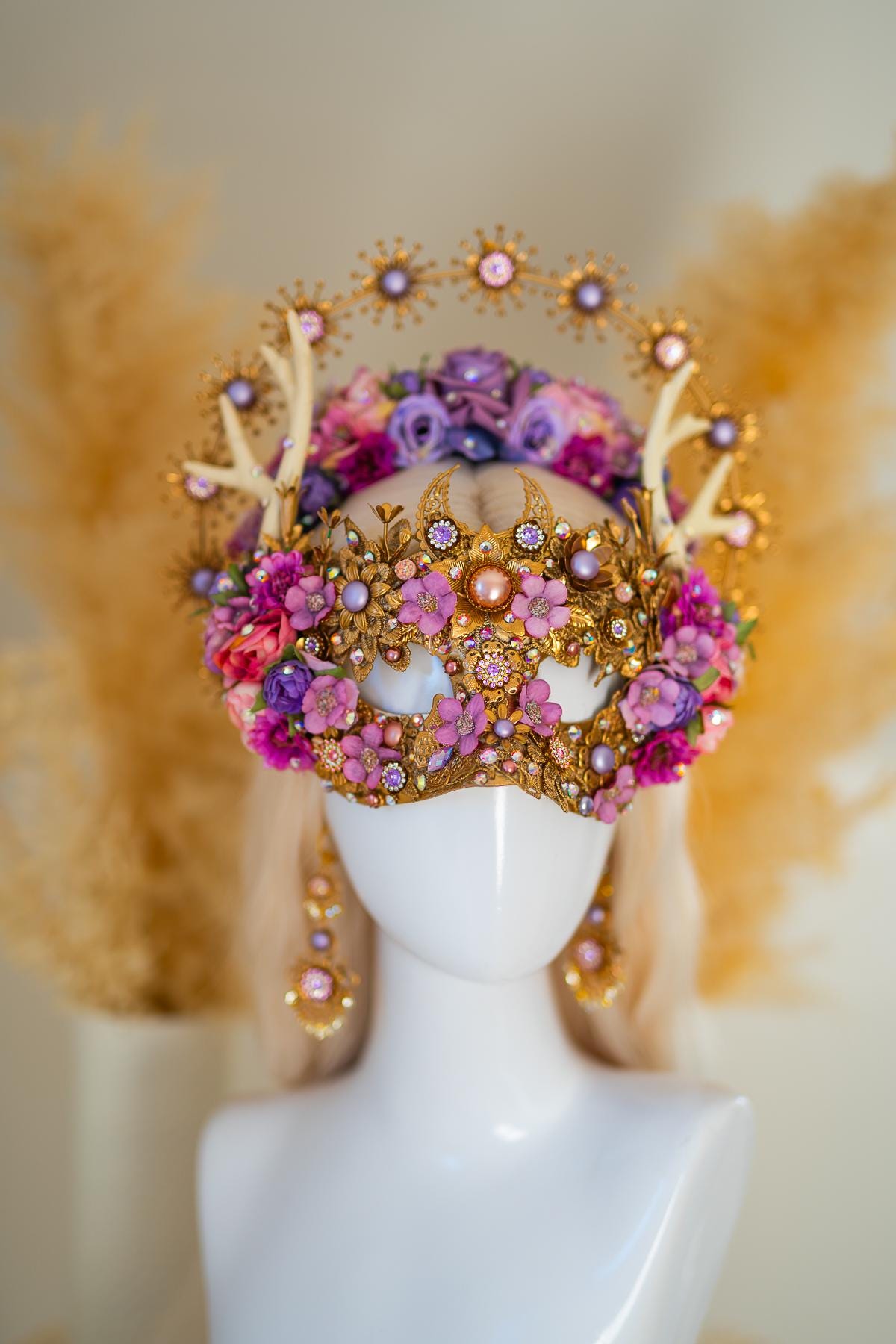 Golden Blossom Empress Earrings