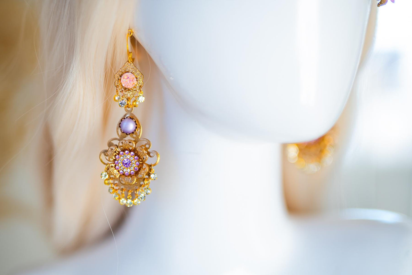 Golden Blossom Empress Earrings